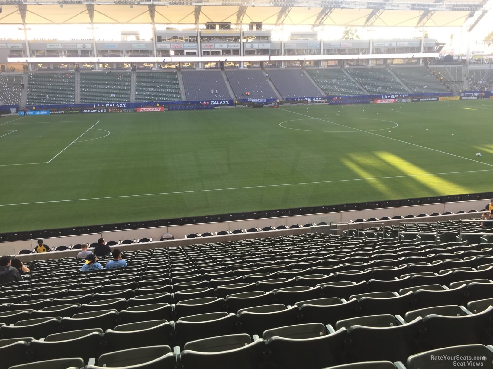 section 134, row v seat view  for soccer - dignity health sports park