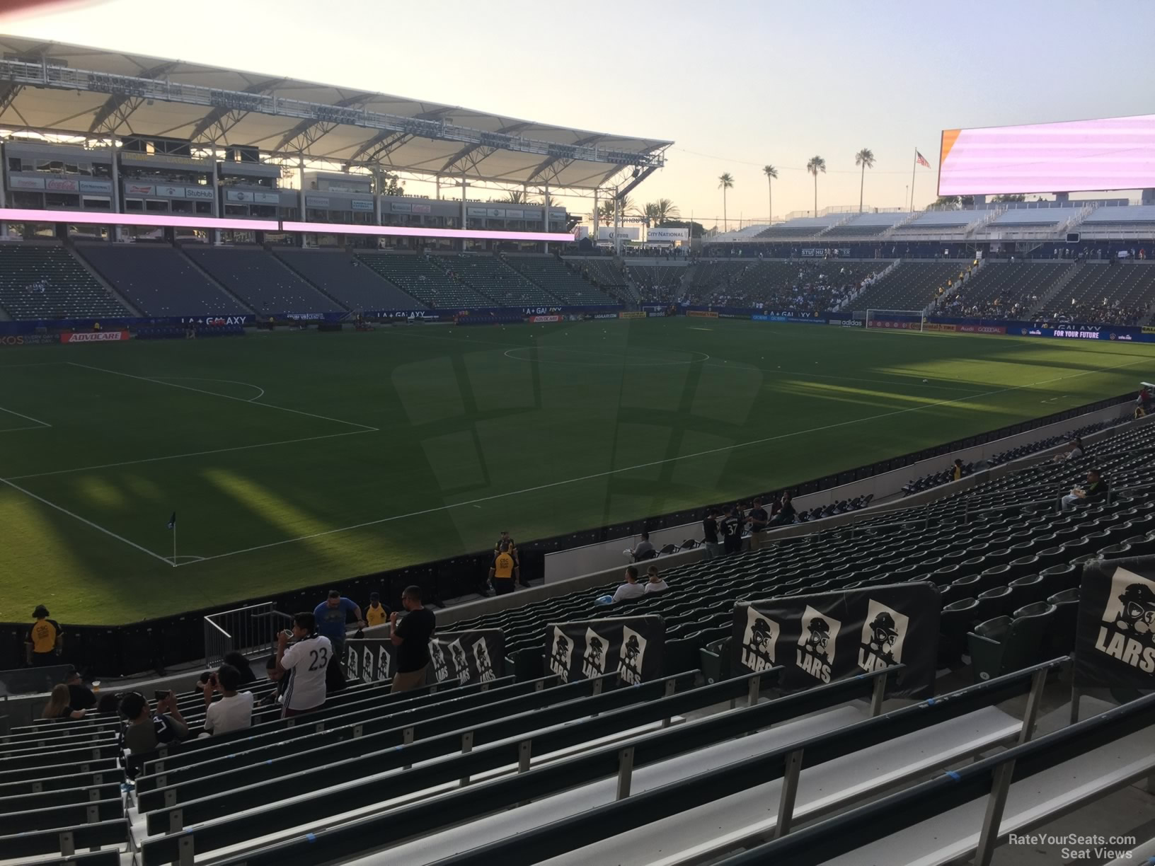 section 137, row v seat view  for soccer - dignity health sports park