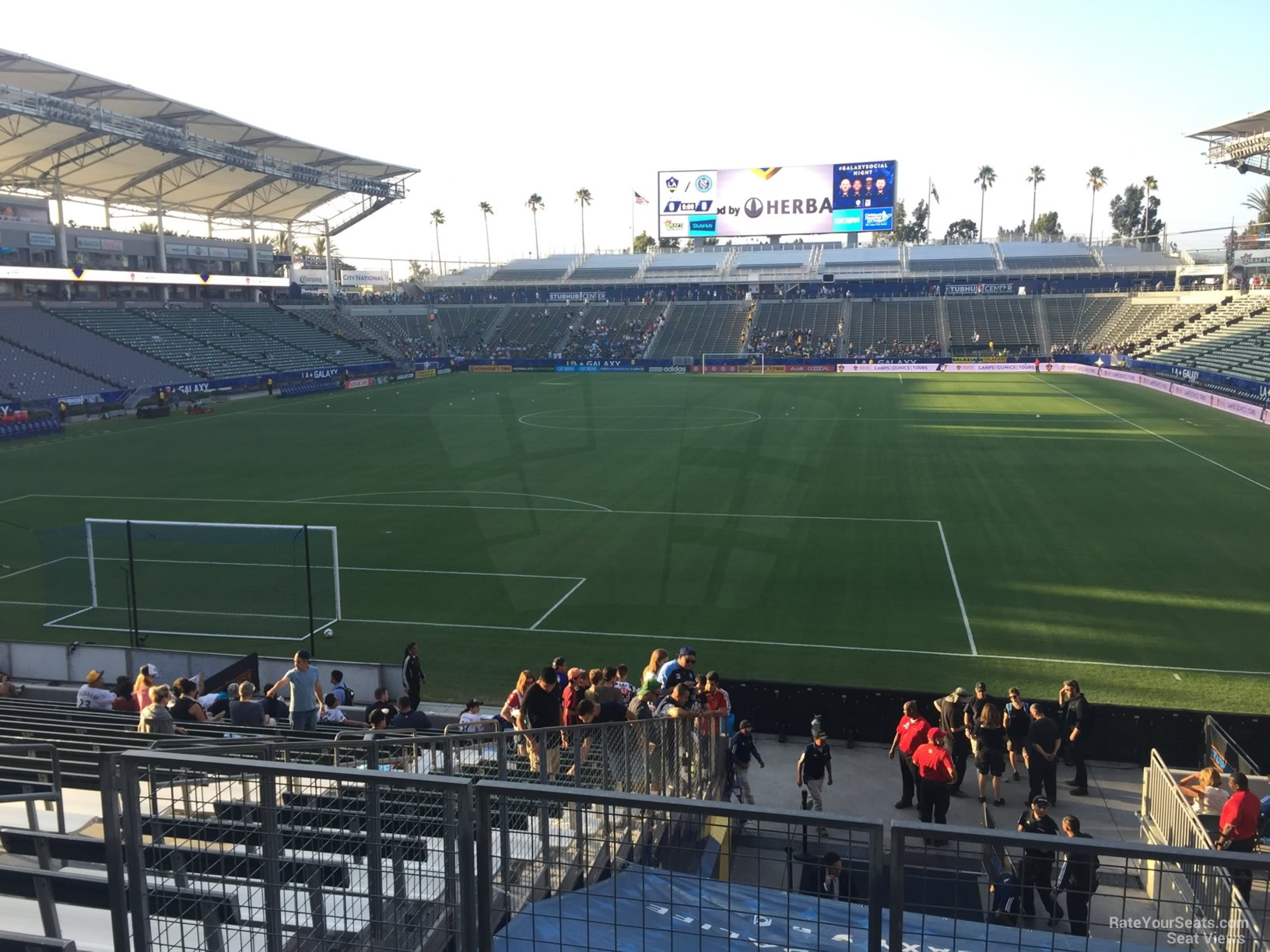 section 141, row v seat view  for soccer - dignity health sports park