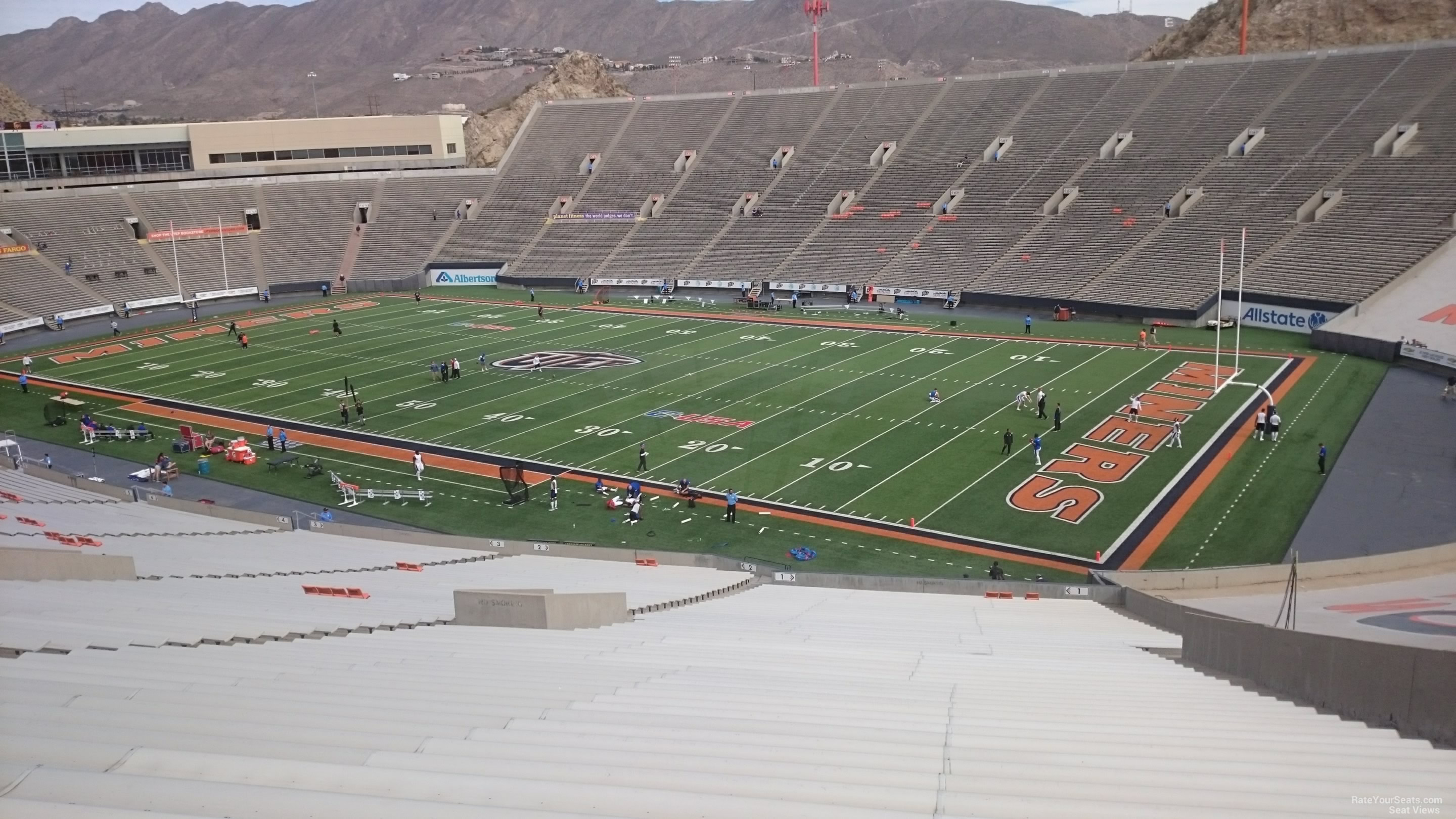 Sun Bowl Section 1 - UTEP Football - RateYourSeats.com