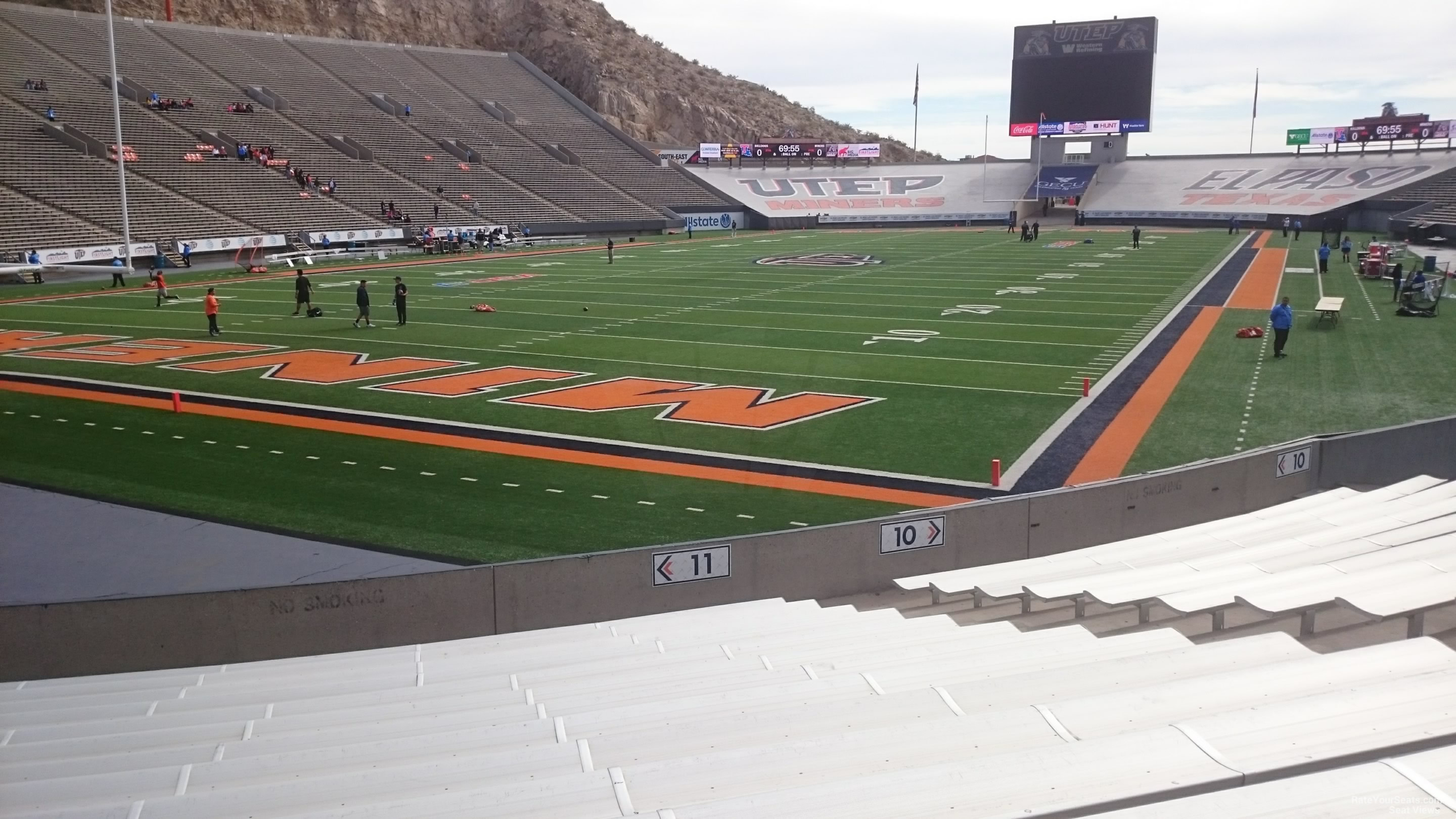 section 11, row 15 seat view  for football - sun bowl