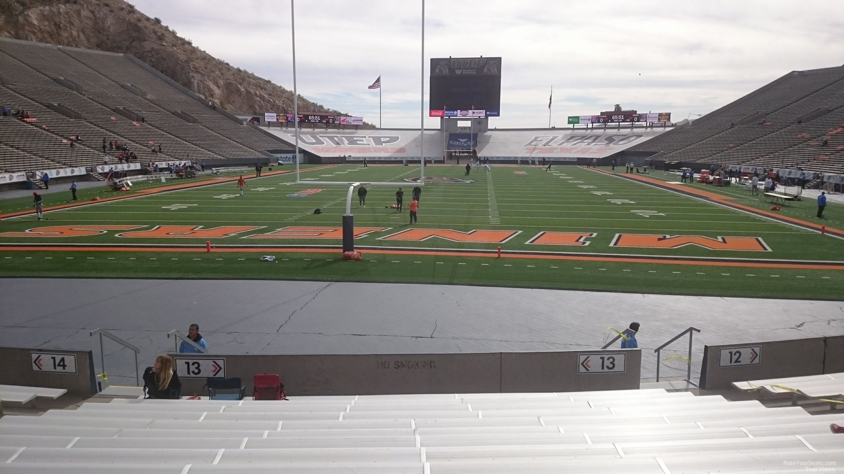 section 13, row 15 seat view  for football - sun bowl