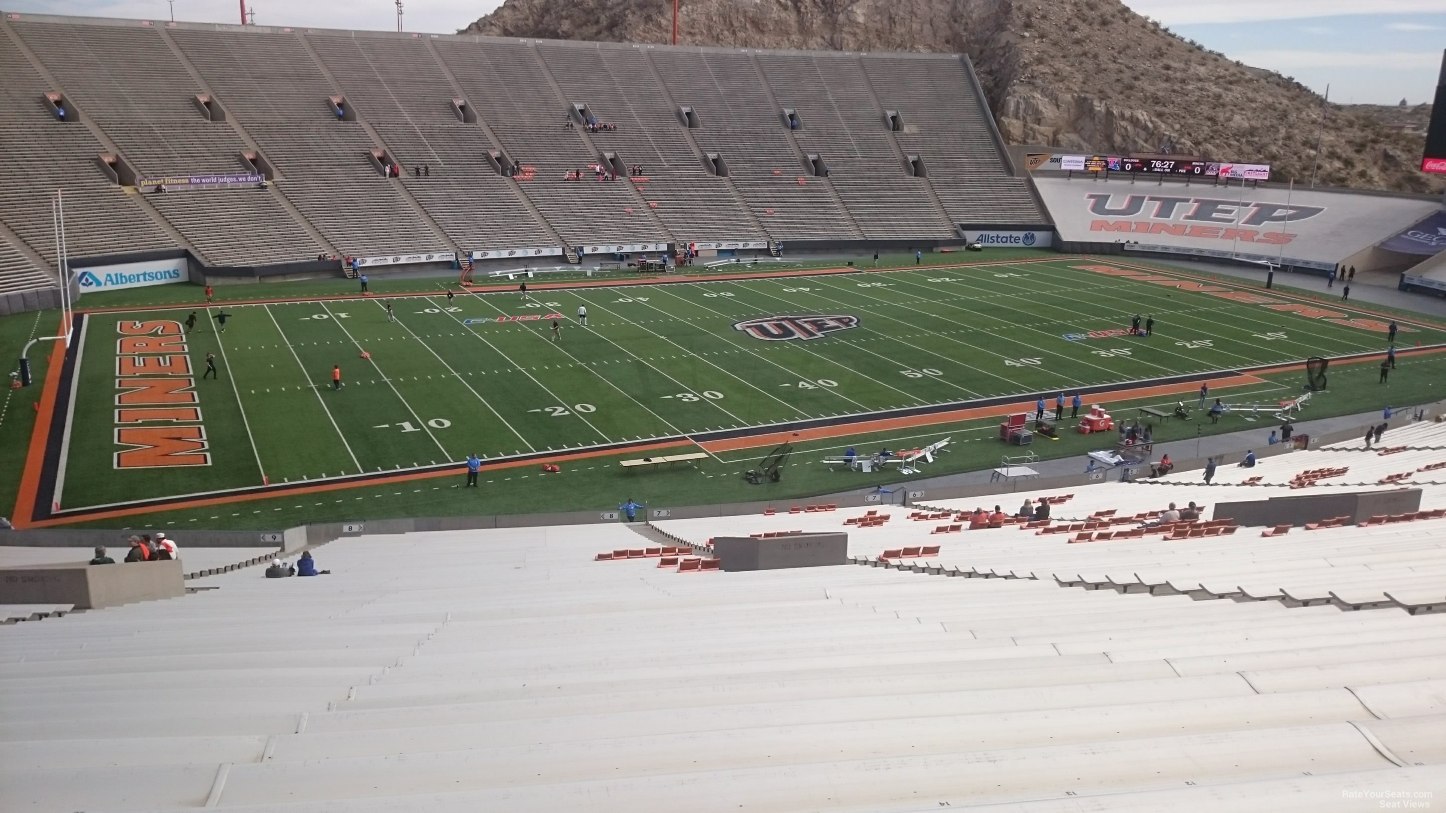 Sun Bowl Section 8 - UTEP Football - RateYourSeats.com