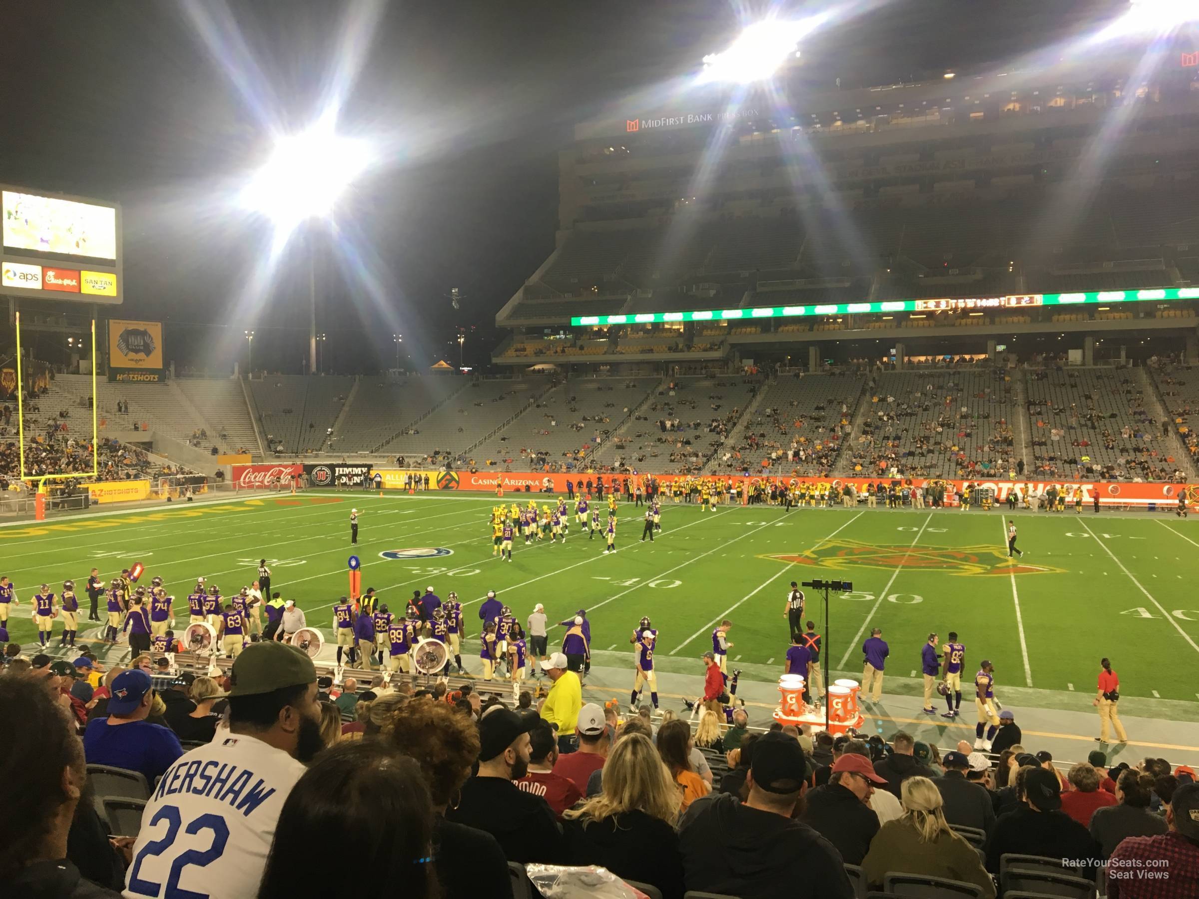 section 29, row 17 seat view  - sun devil stadium