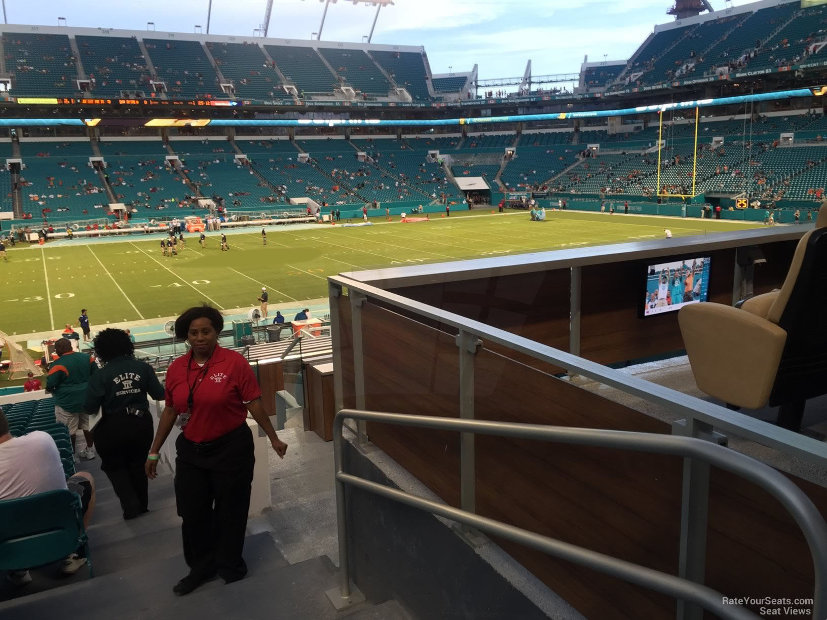 section 147, row 35 seat view  for football - hard rock stadium