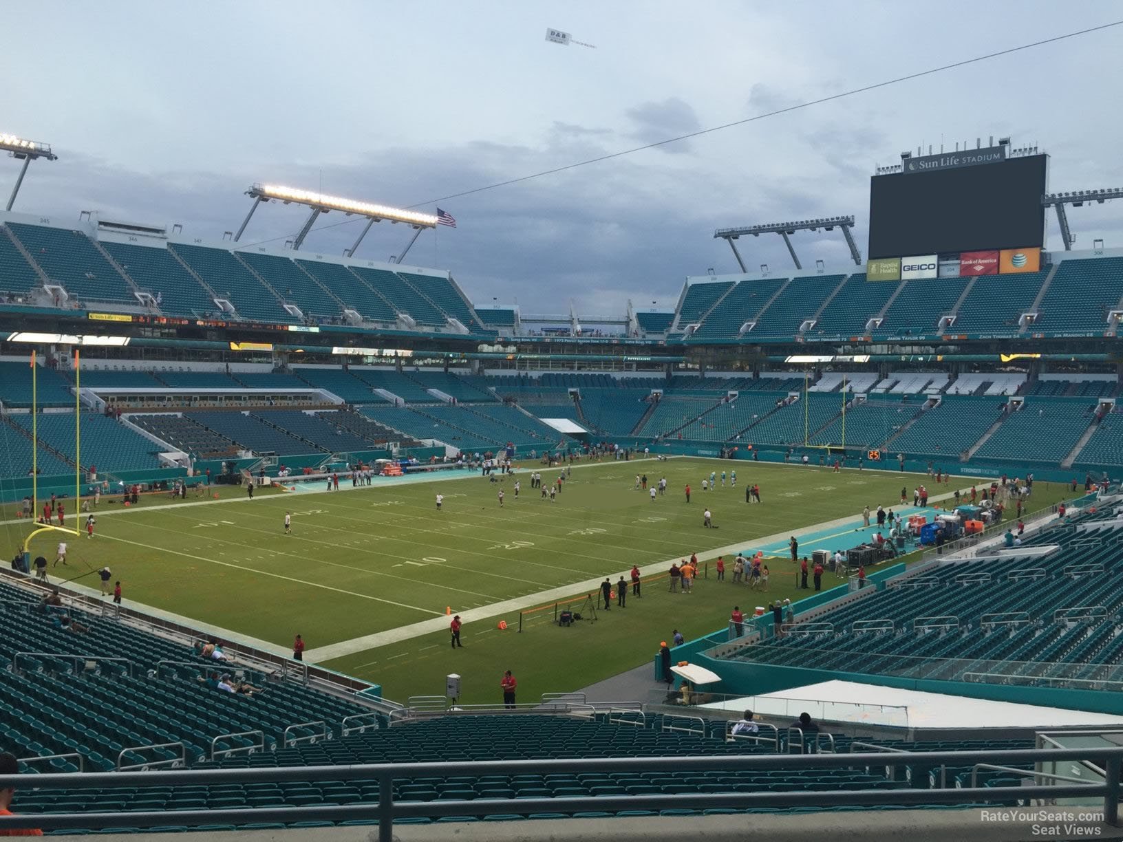 section 226, row 5 seat view  for football - hard rock stadium