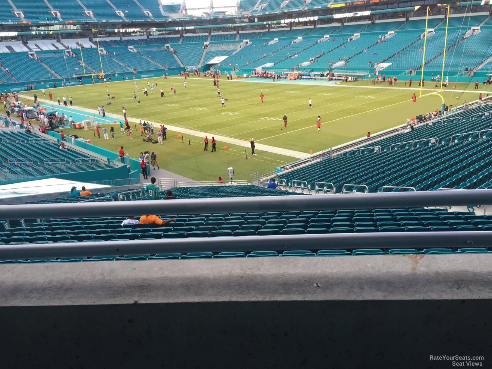 section 238, row 1 seat view  for football - hard rock stadium