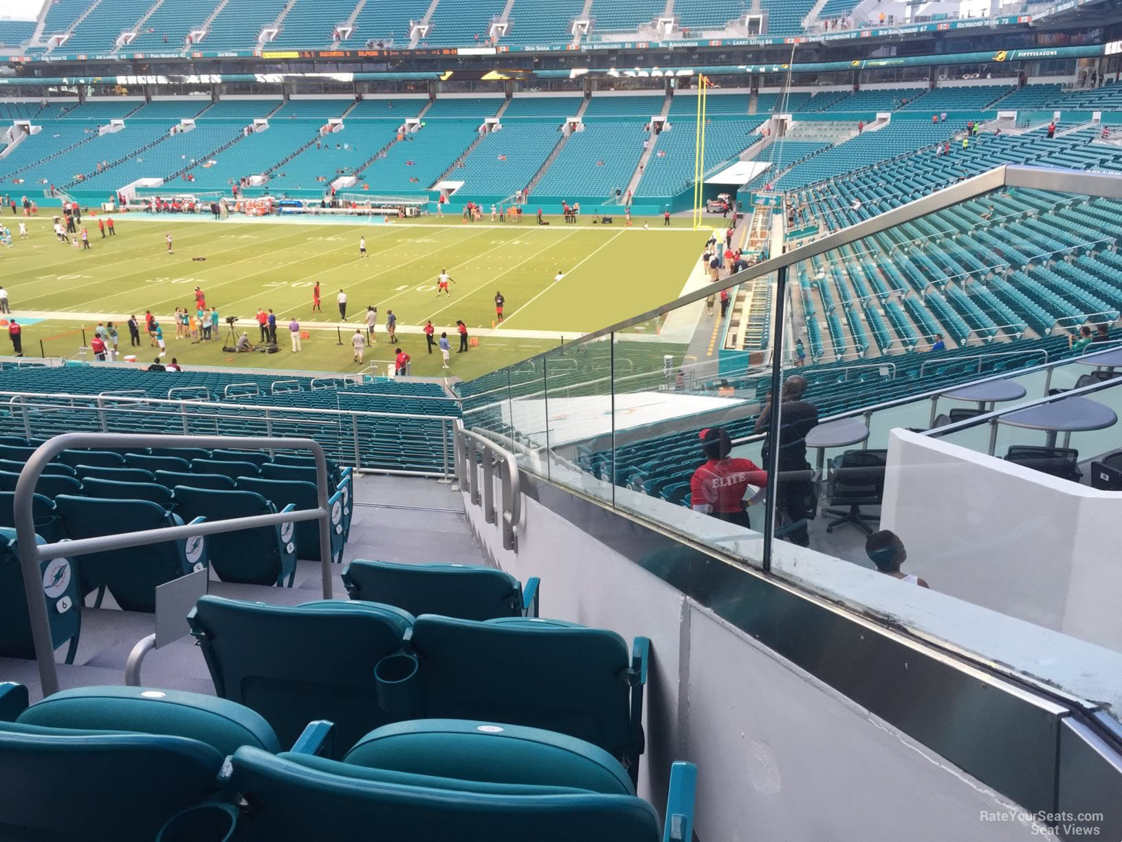 section 241, row 10 seat view  for football - hard rock stadium