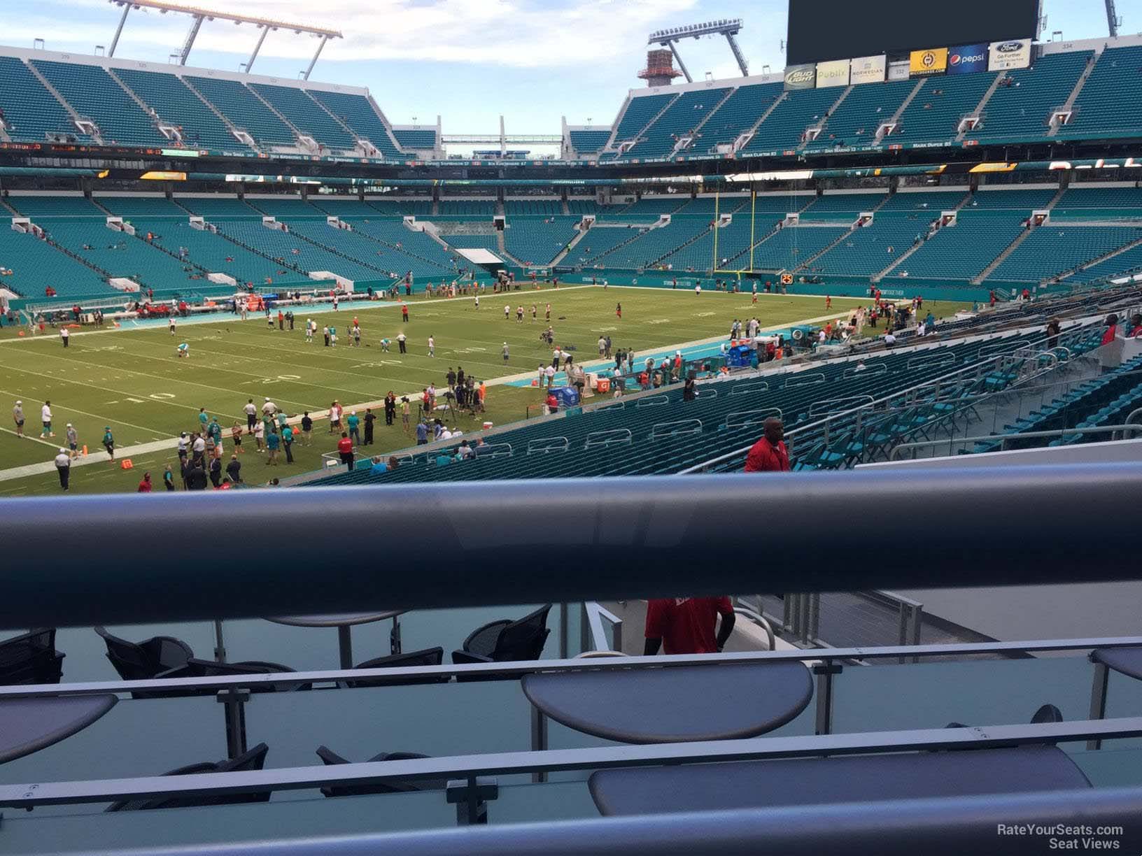 section 252 seat view  for football - hard rock stadium