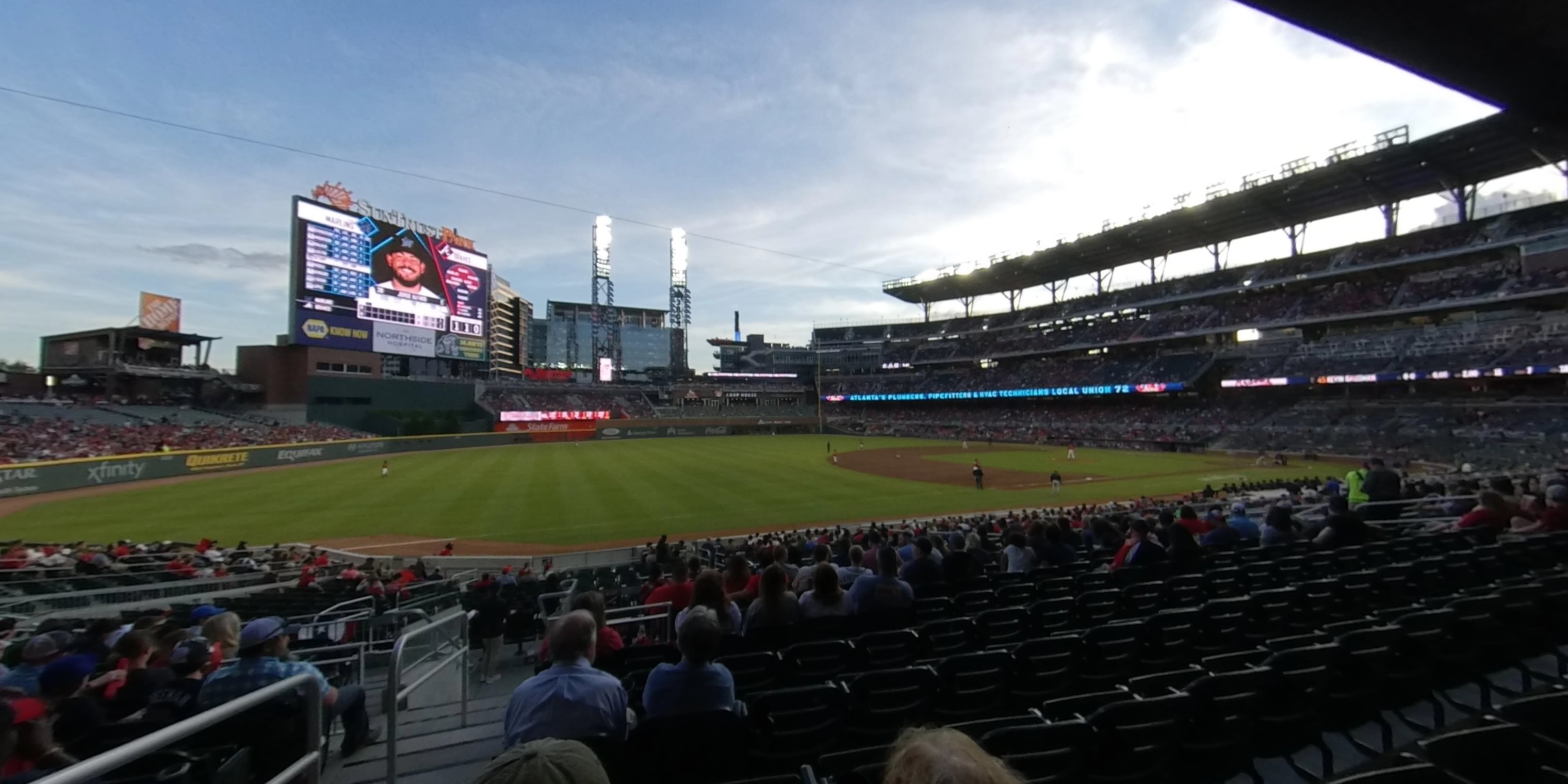 section 137 panoramic seat view  - truist park