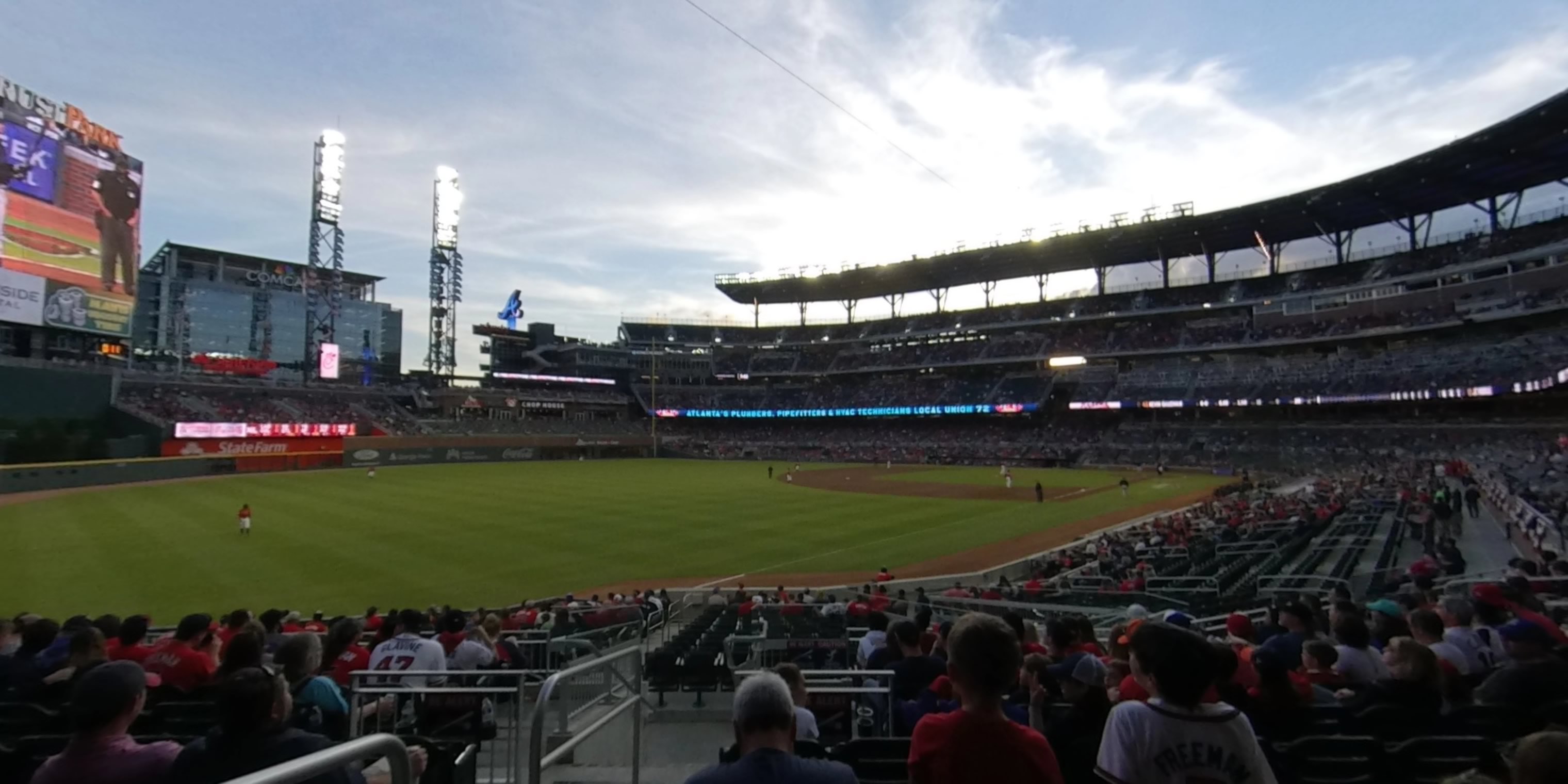 section 140 panoramic seat view  - truist park