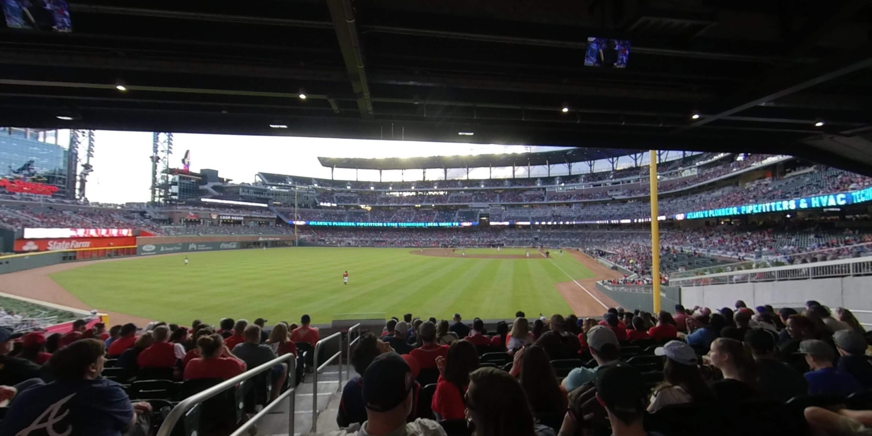 section 144 panoramic seat view  - truist park