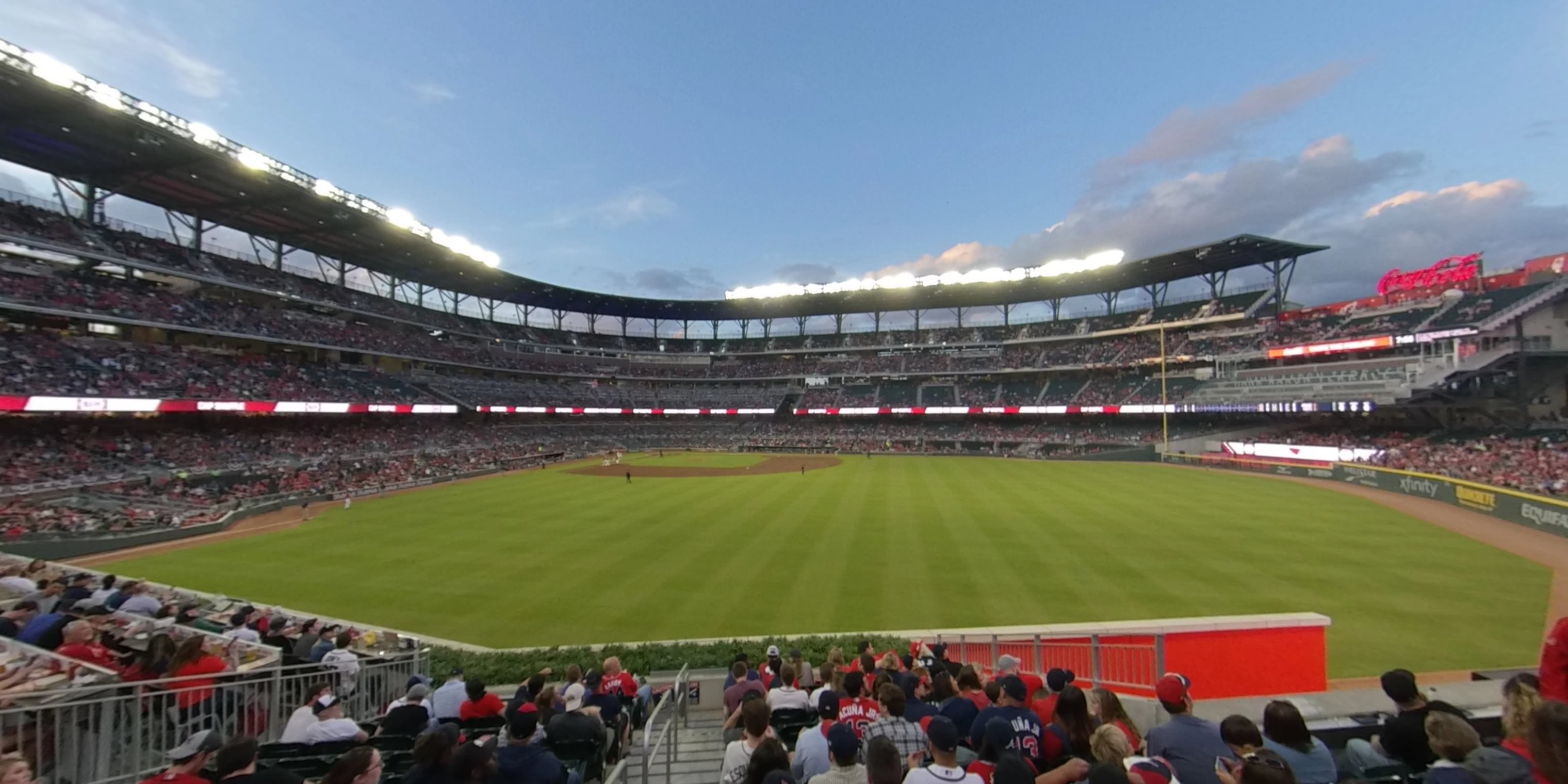section 154 panoramic seat view  - truist park