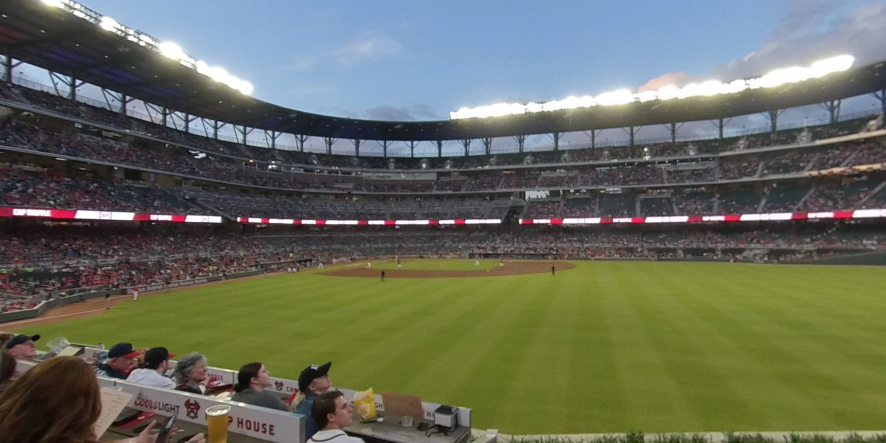 section 155 panoramic seat view  - truist park