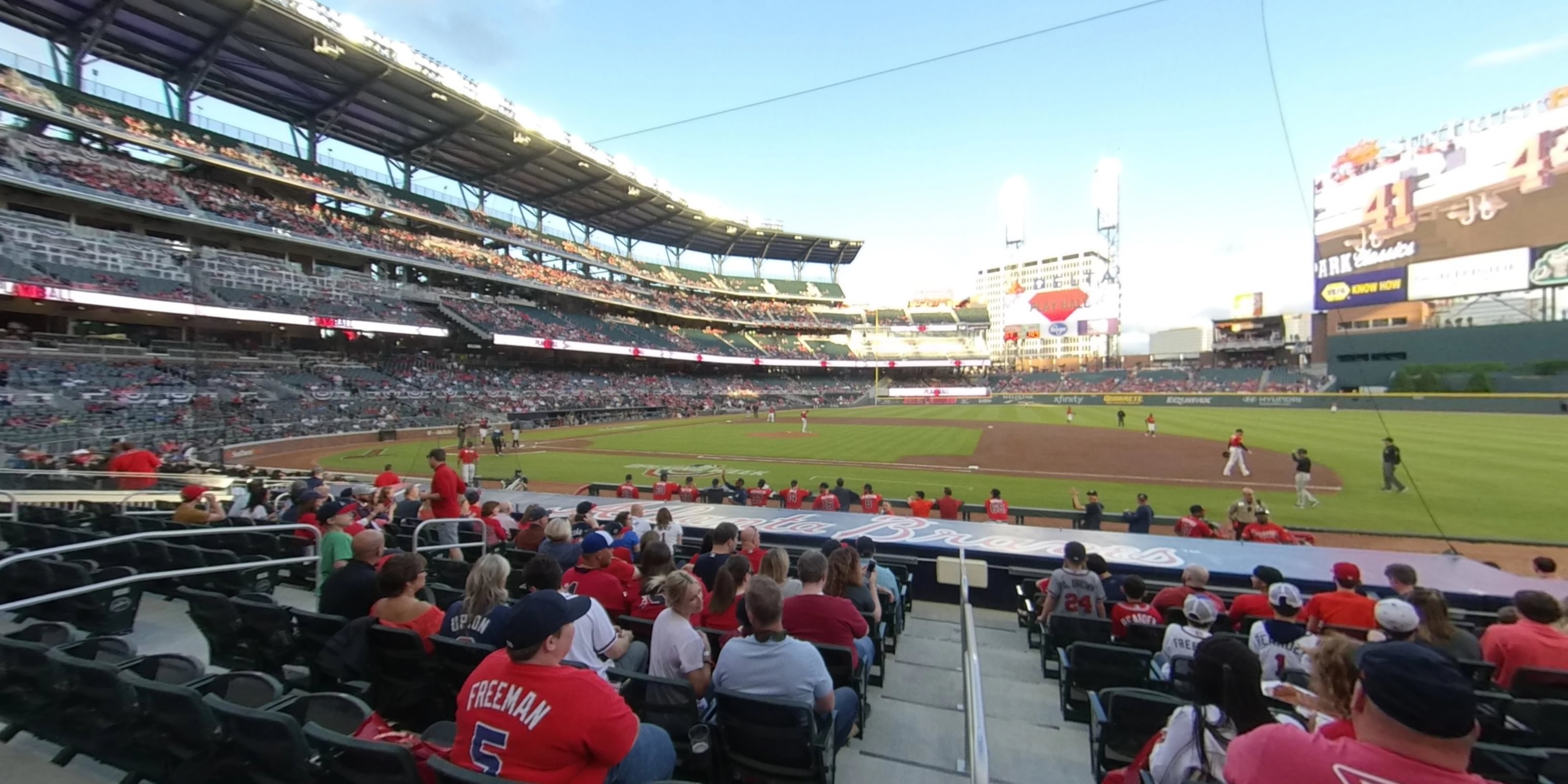 section 18 panoramic seat view  - truist park