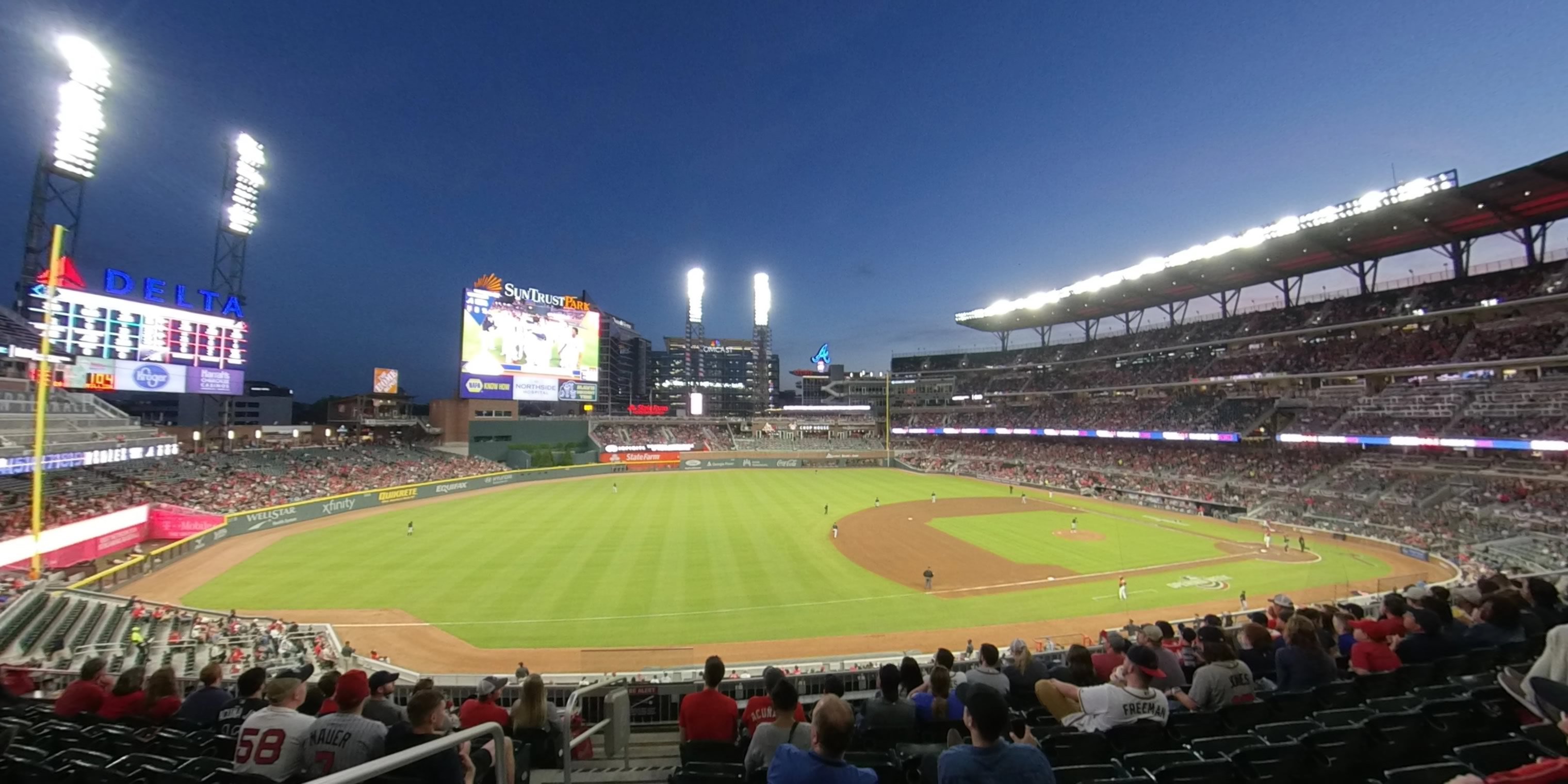 section 237 panoramic seat view  - truist park