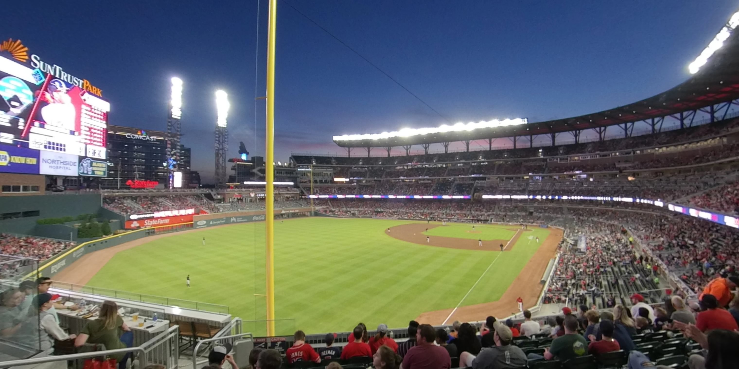 section 243 panoramic seat view  - truist park