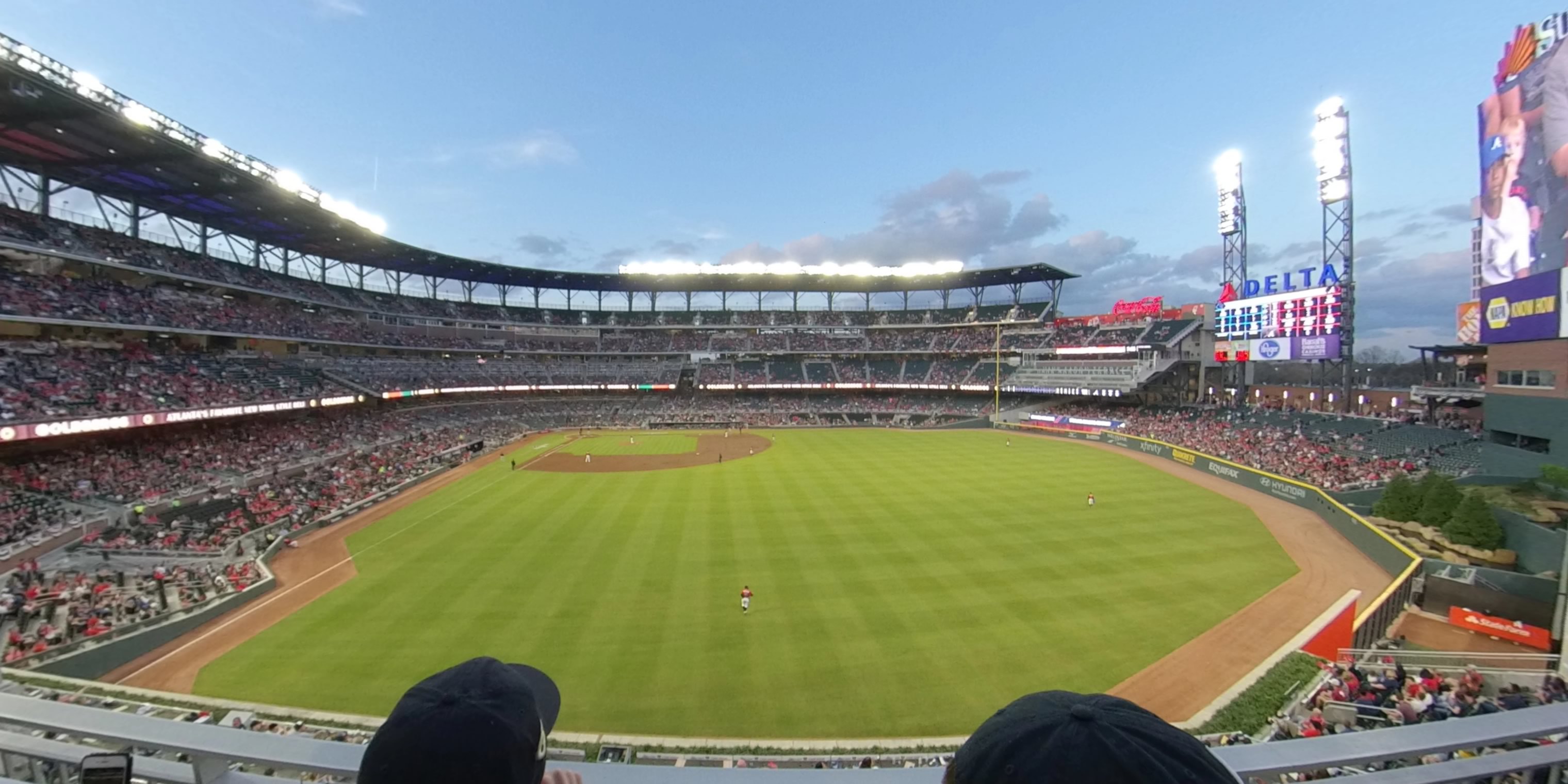 section 259 panoramic seat view  - truist park