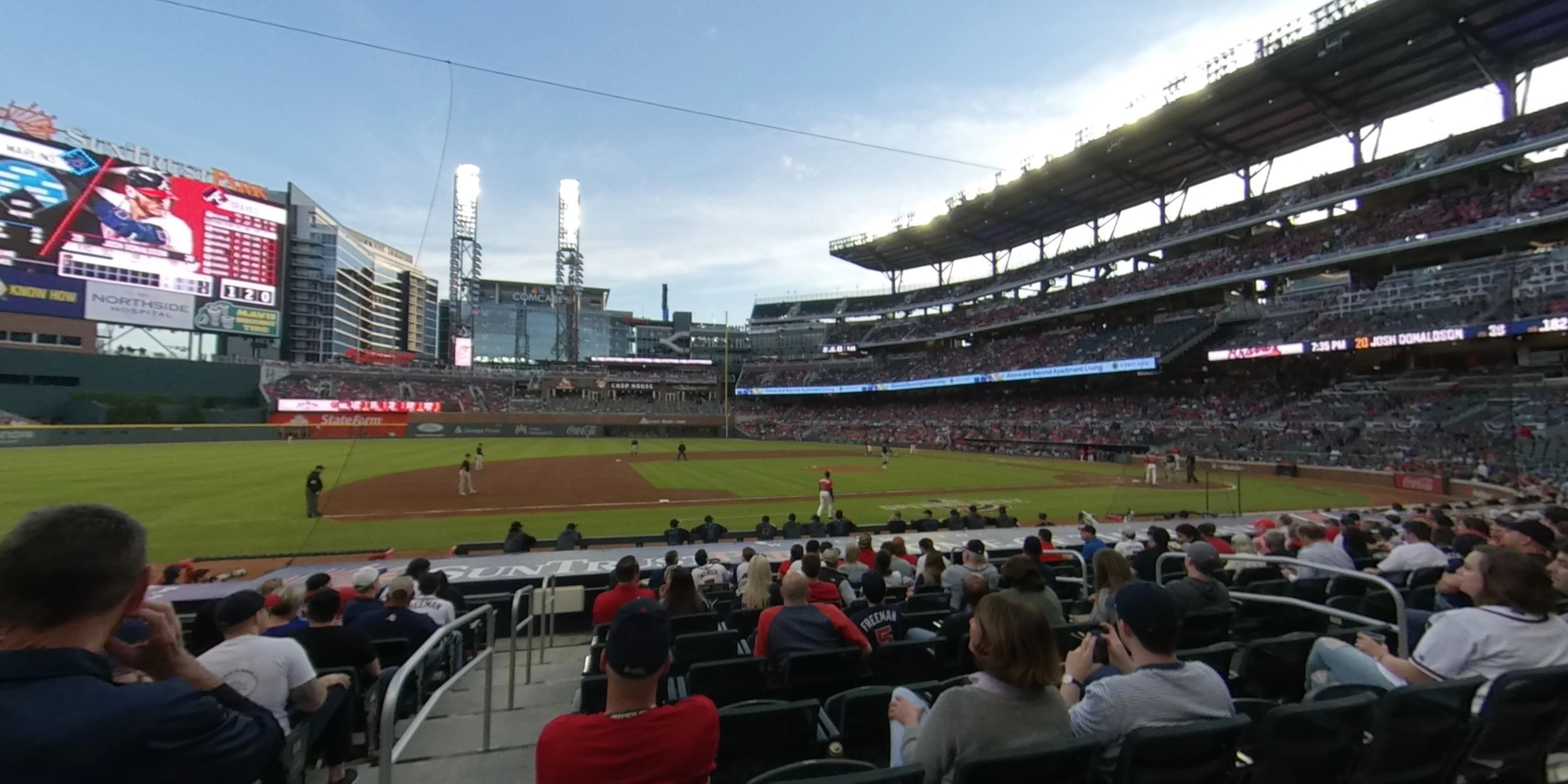 section 33 panoramic seat view  - truist park