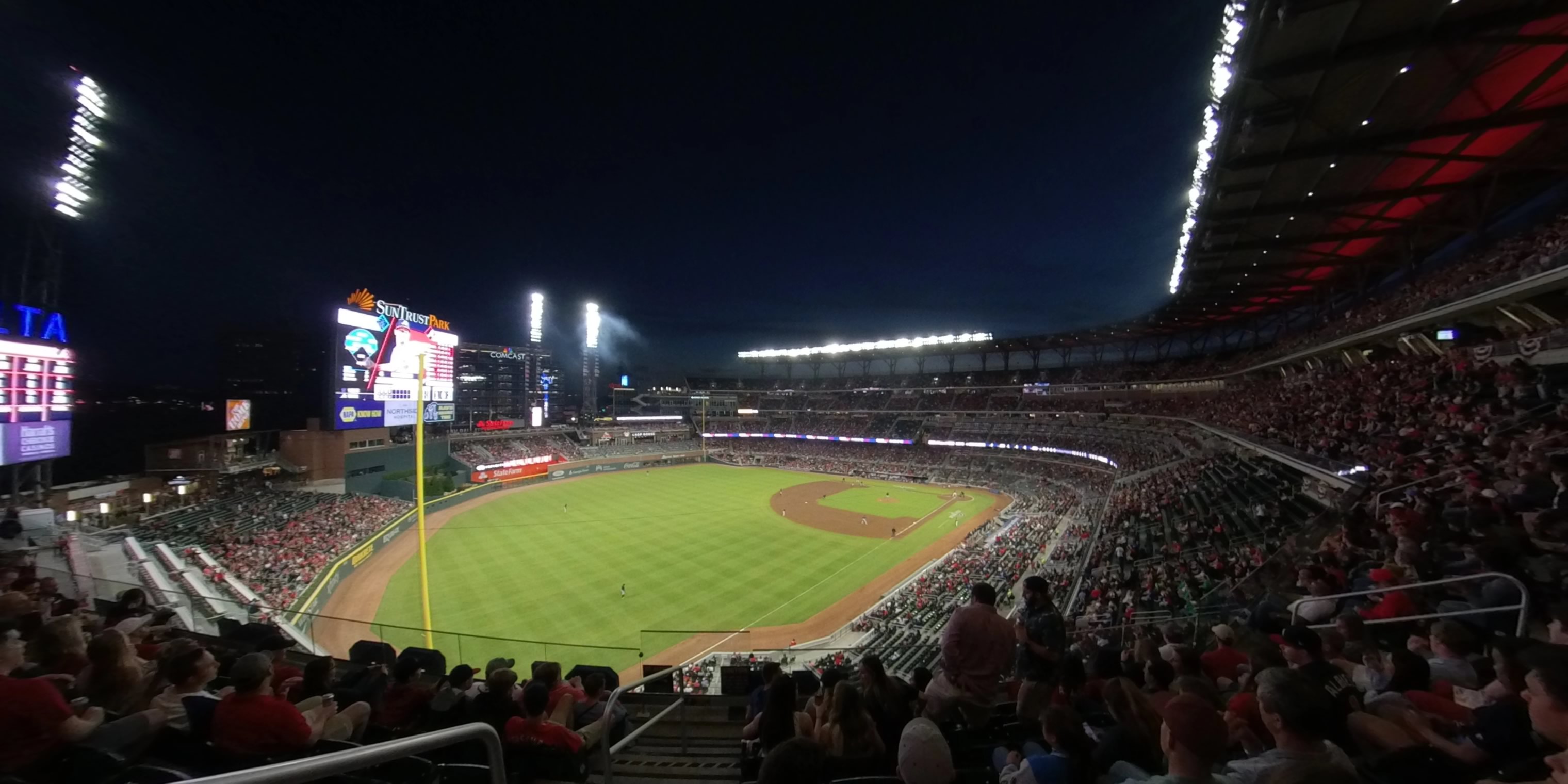 section 342 panoramic seat view  - truist park