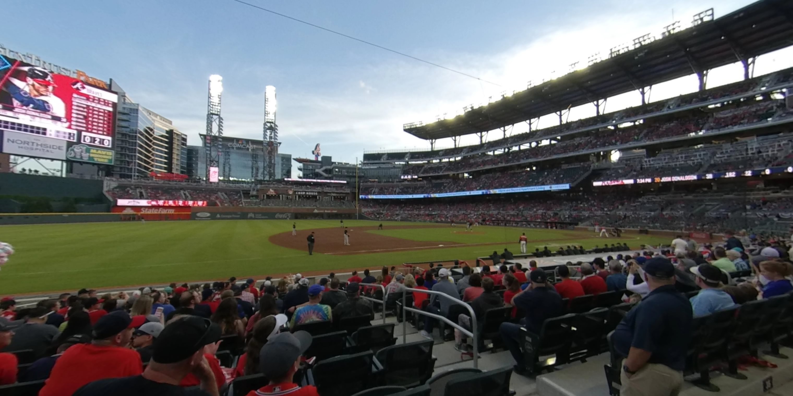 section 35 panoramic seat view  - truist park
