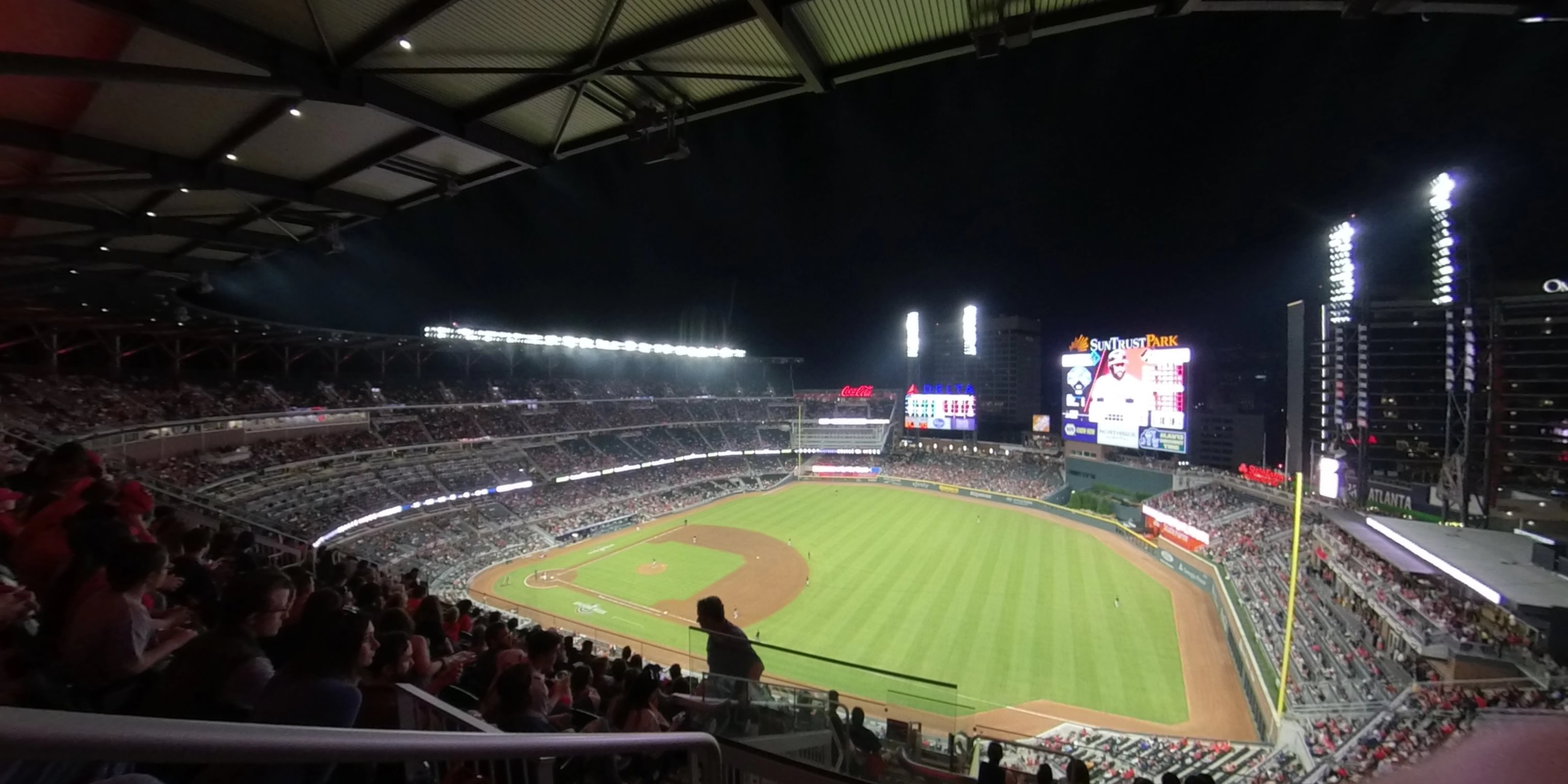 section 414 panoramic seat view  - truist park