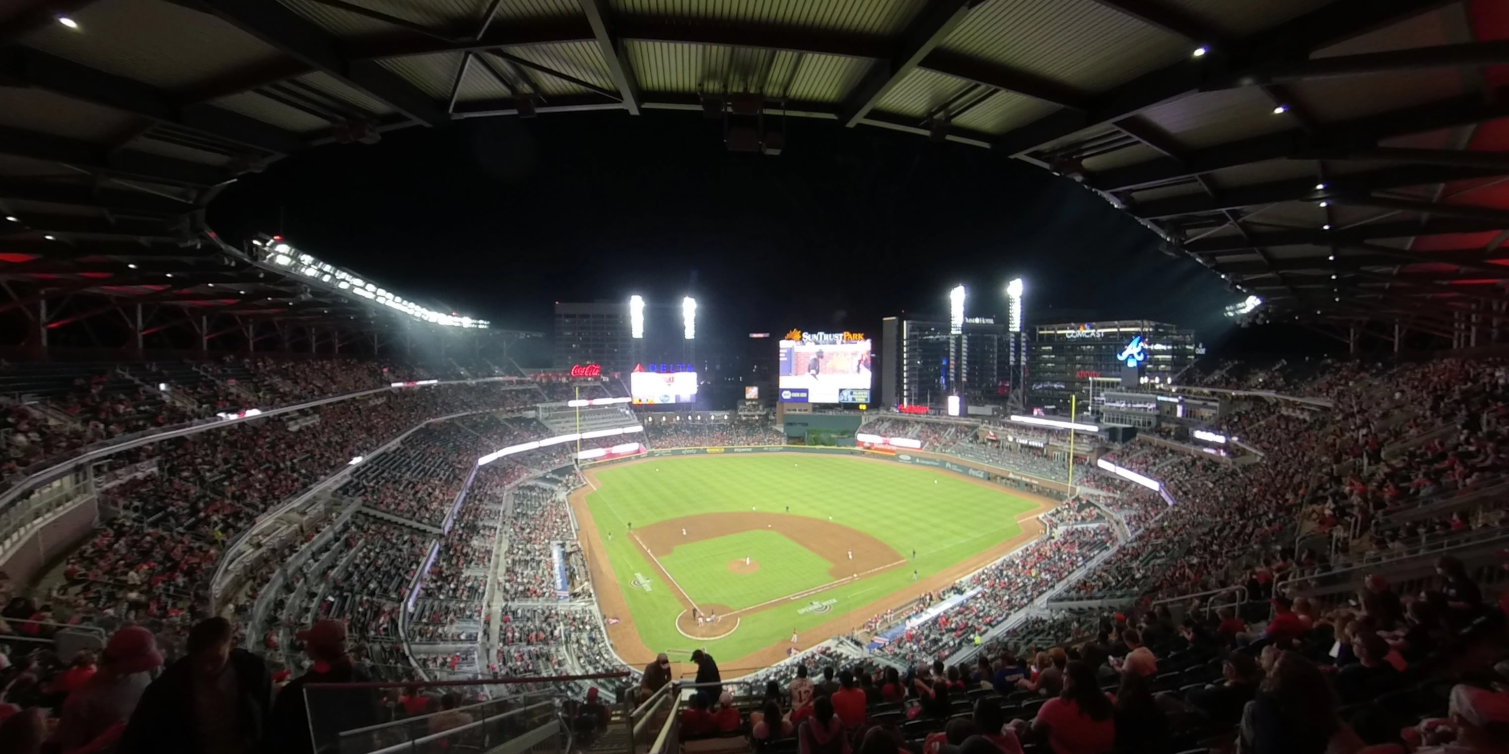 section 424 panoramic seat view  - truist park