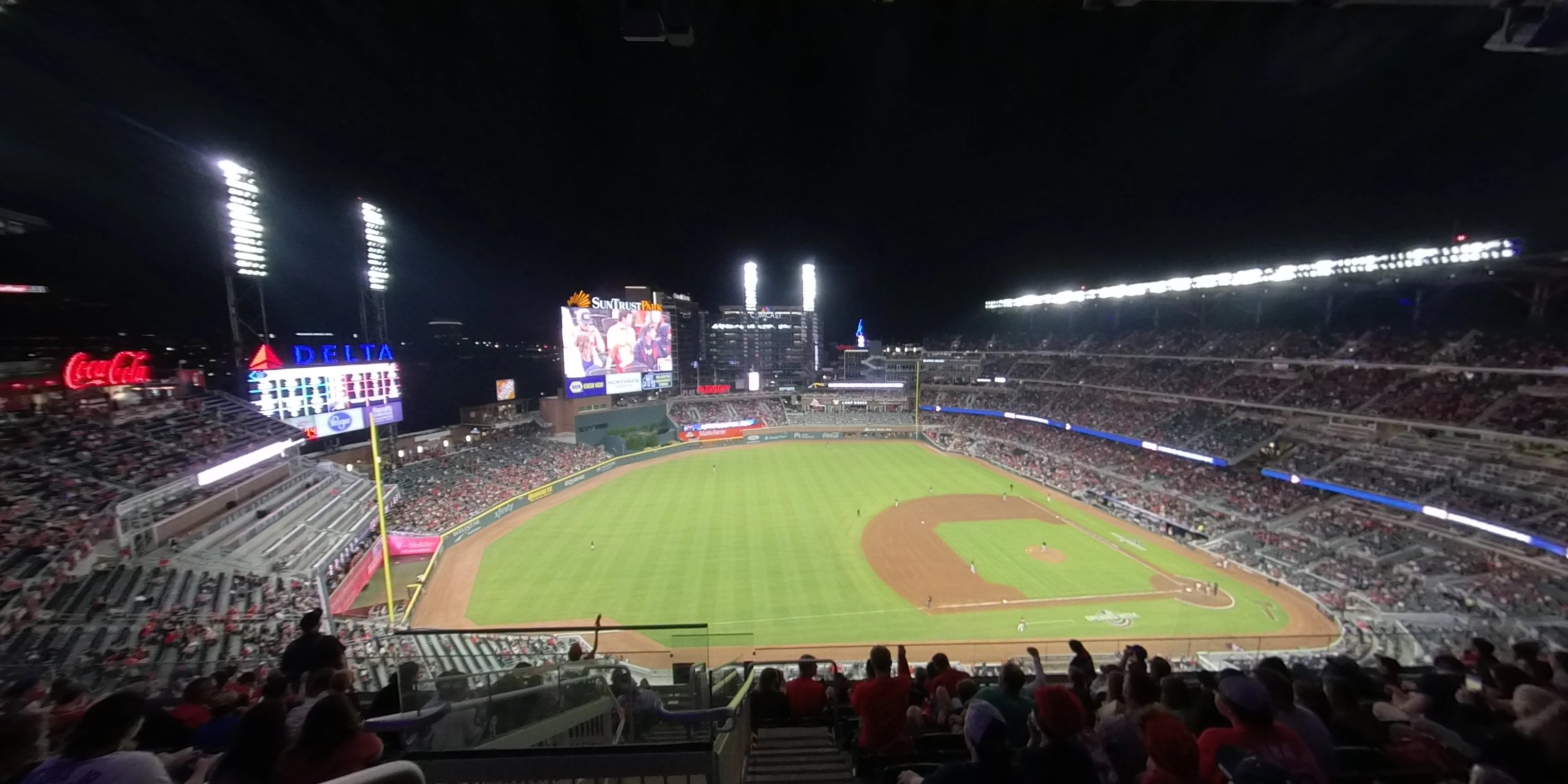 section 437 panoramic seat view  - truist park