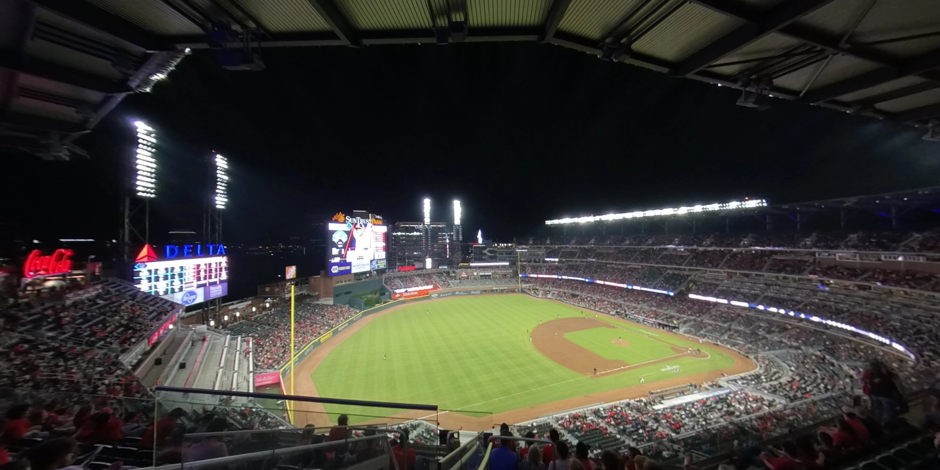 section 439 panoramic seat view  for baseball - truist park