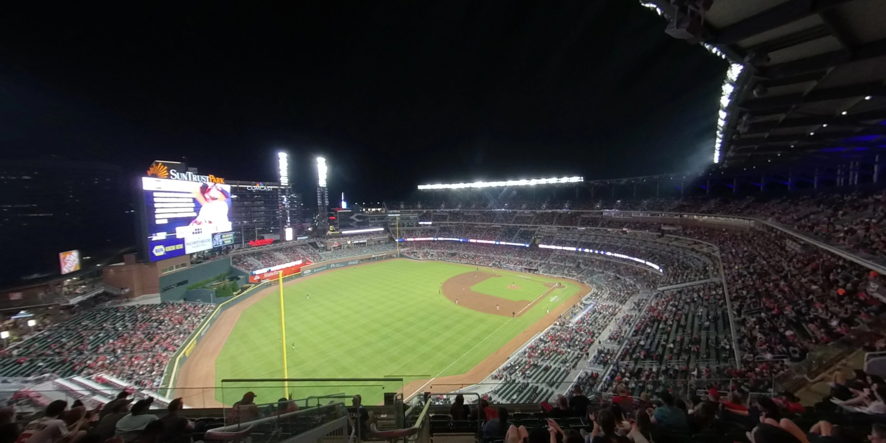 section 442 panoramic seat view  for baseball - truist park