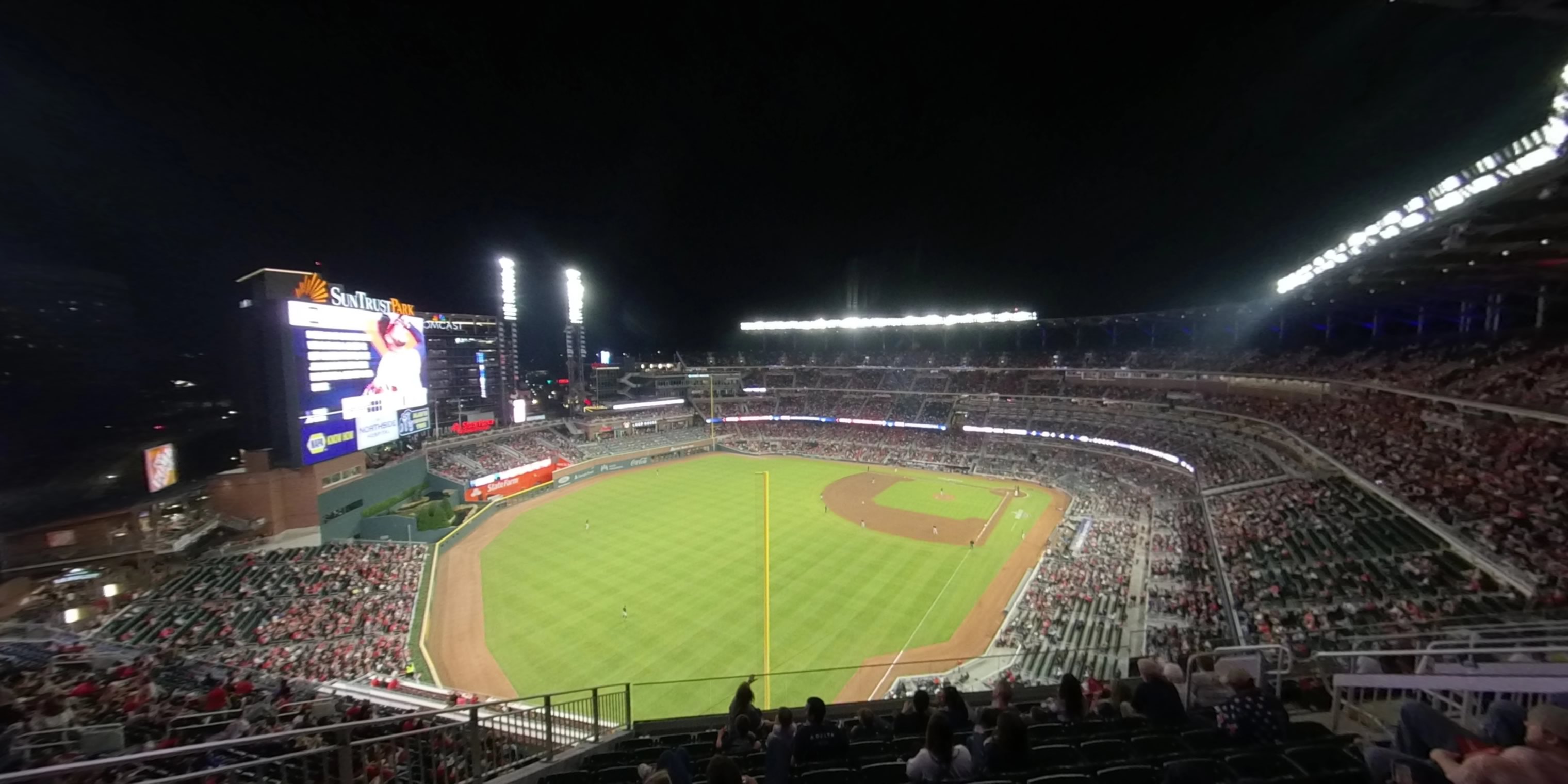 section 444 panoramic seat view  for baseball - truist park