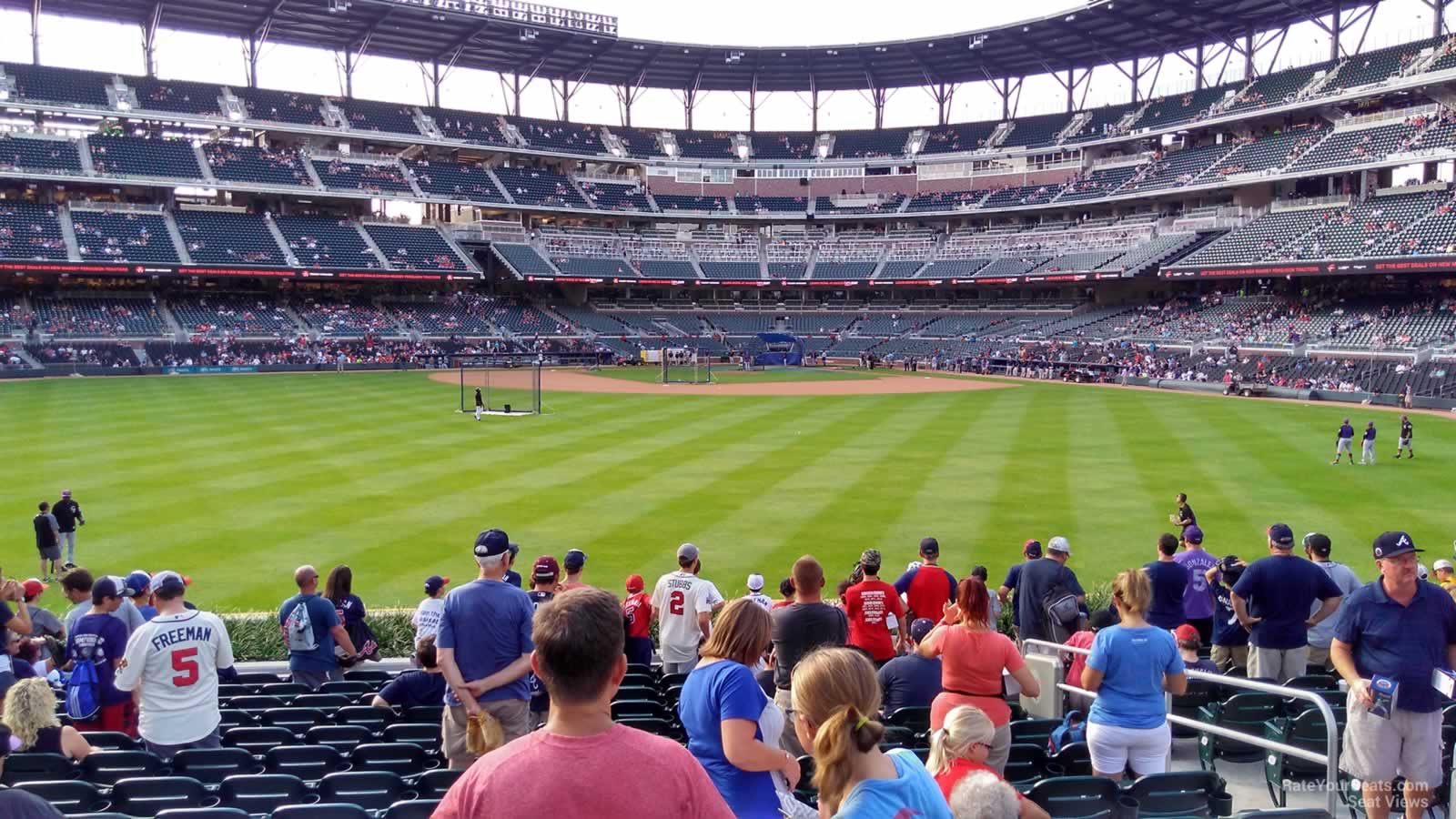 section 150, row 15 seat view  for baseball - truist park