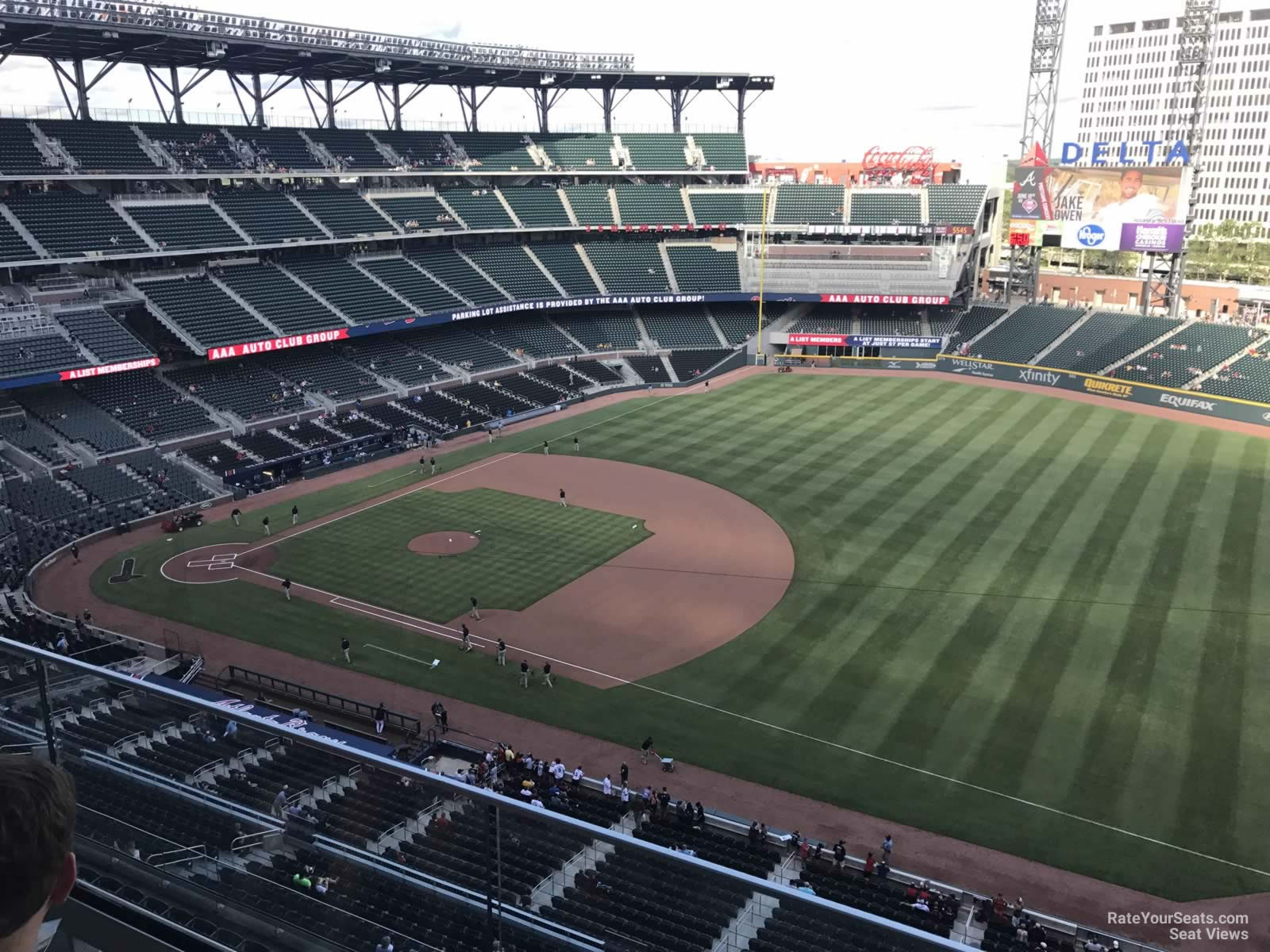 section 415, row 2 seat view  for baseball - truist park