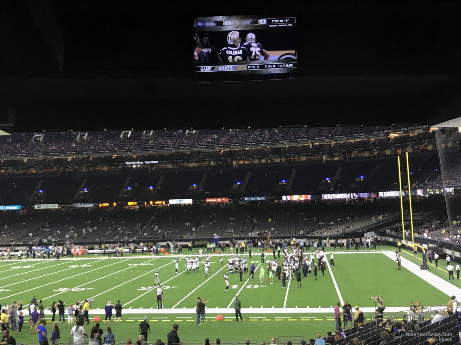 section 111, row 13 seat view  for football - caesars superdome
