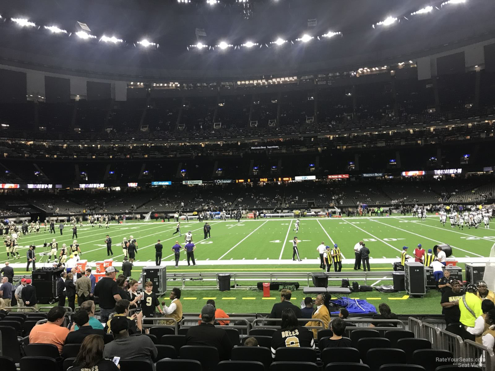 section 114, row 13 seat view  for football - caesars superdome