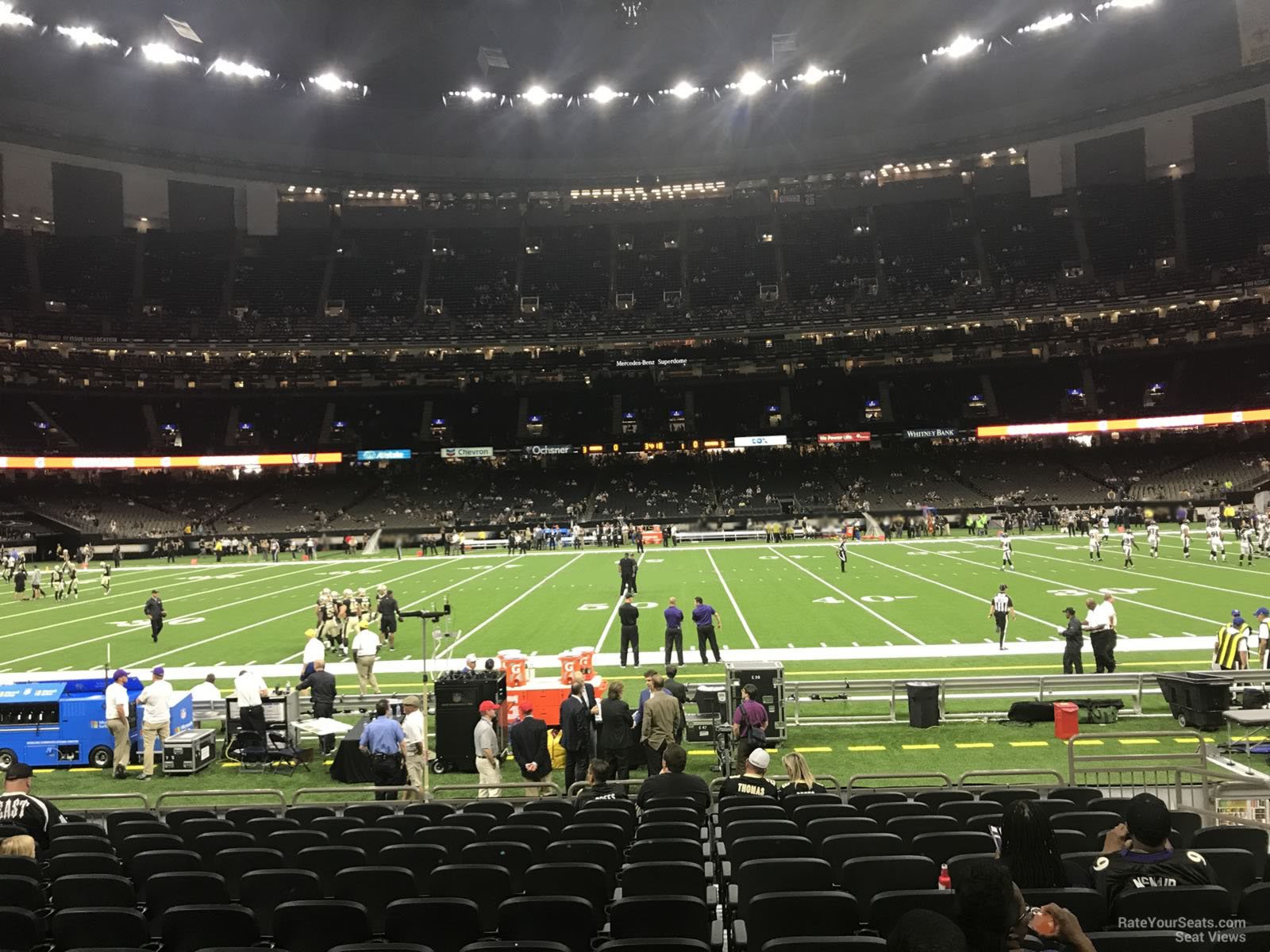 section 115, row 13 seat view  for football - caesars superdome