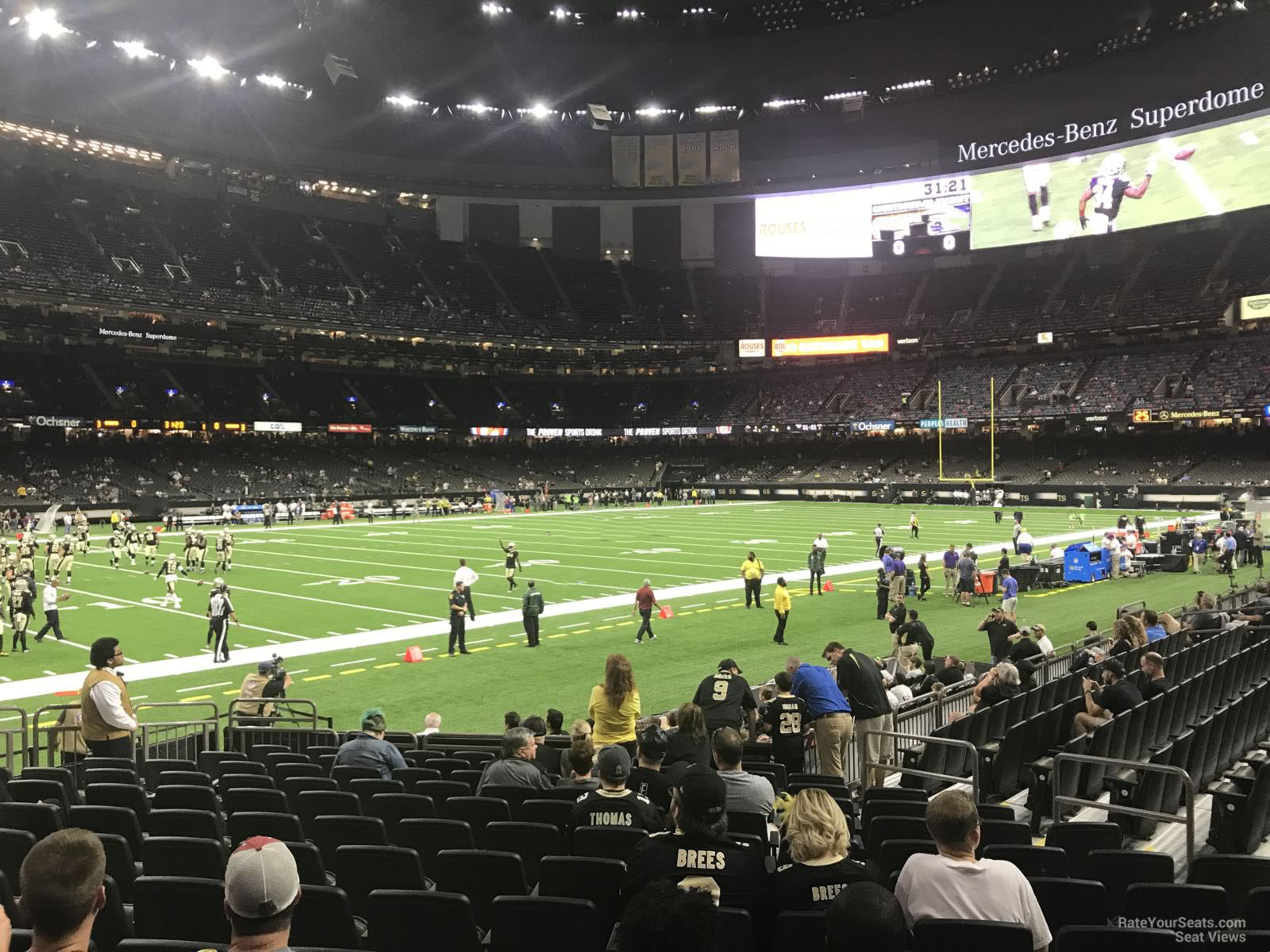 Superdome Seating Chart Saints Games