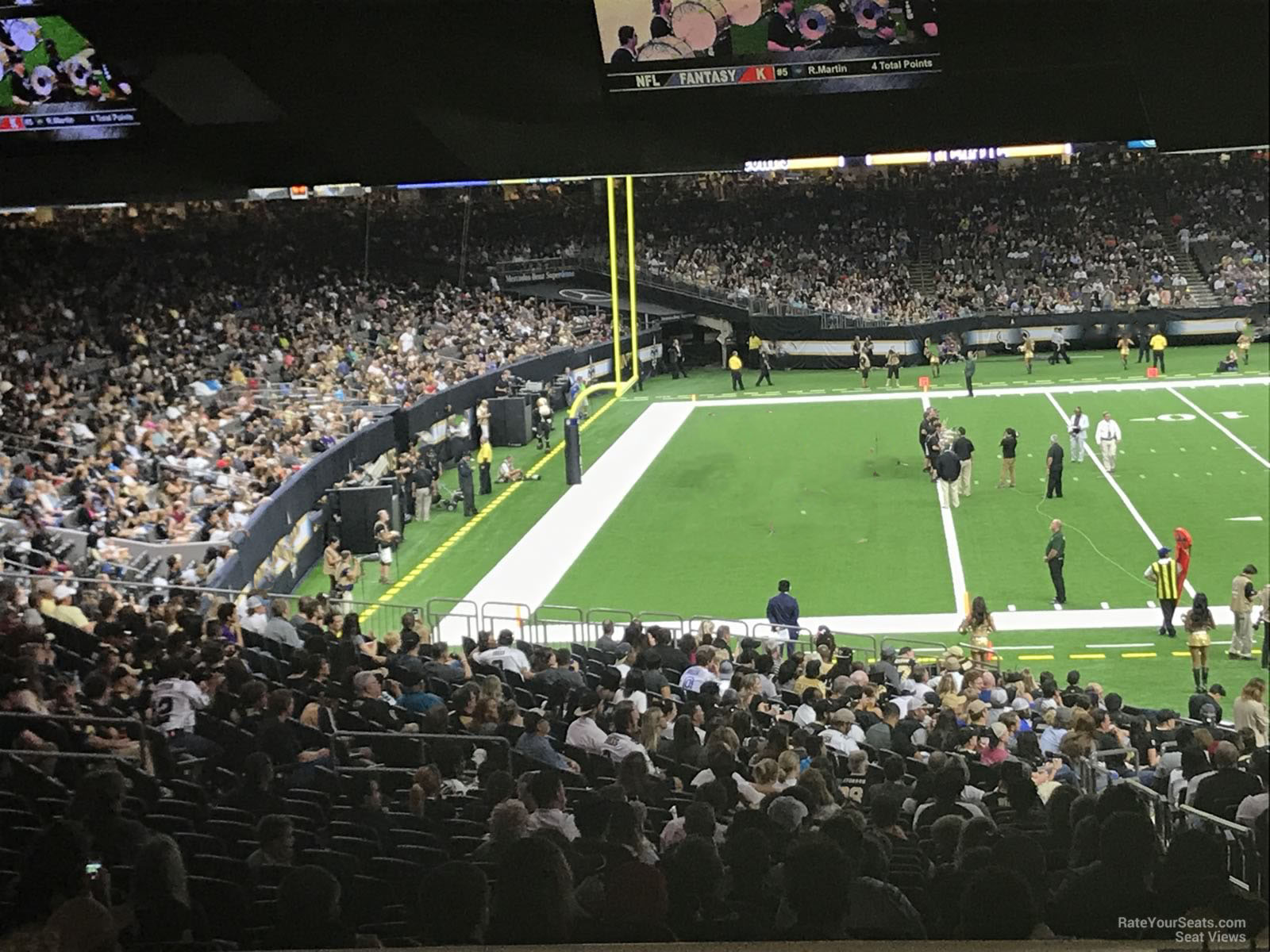 section 147, row 23 seat view  for football - caesars superdome