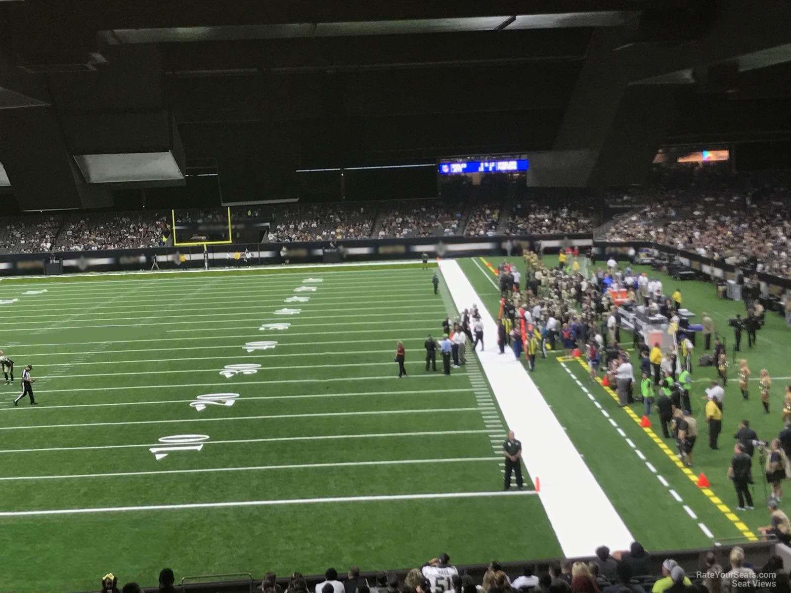 section 154, row 13 seat view  for football - caesars superdome