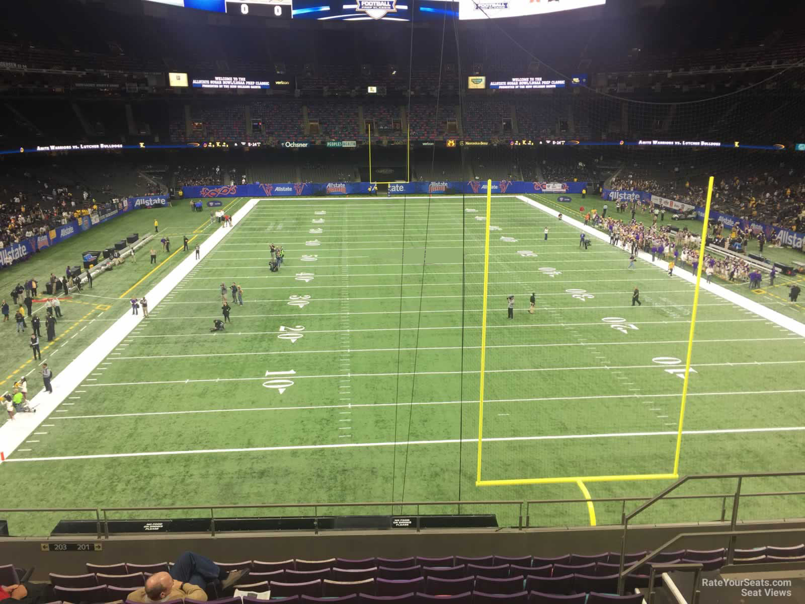 section 301, row 11 seat view  for football - caesars superdome