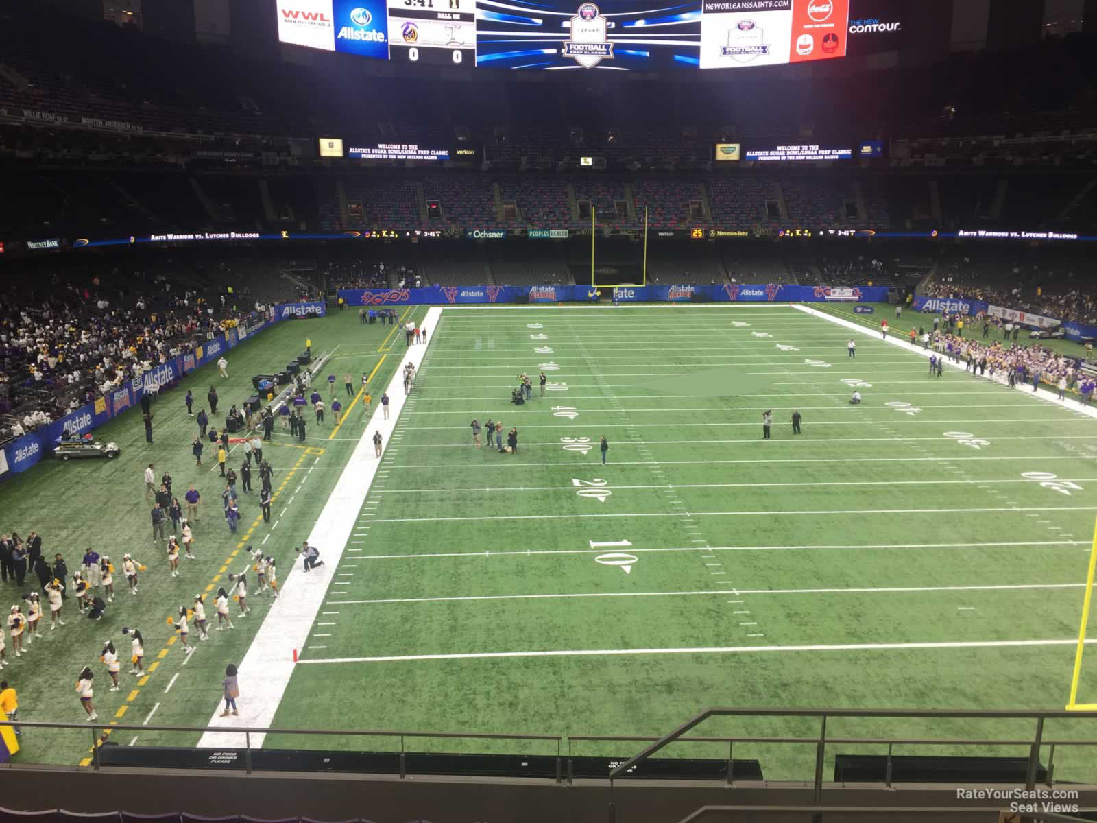 section 302, row 11 seat view  for football - caesars superdome