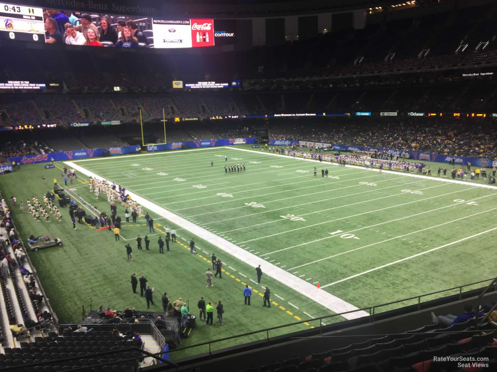 section 305, row 11 seat view  for football - caesars superdome