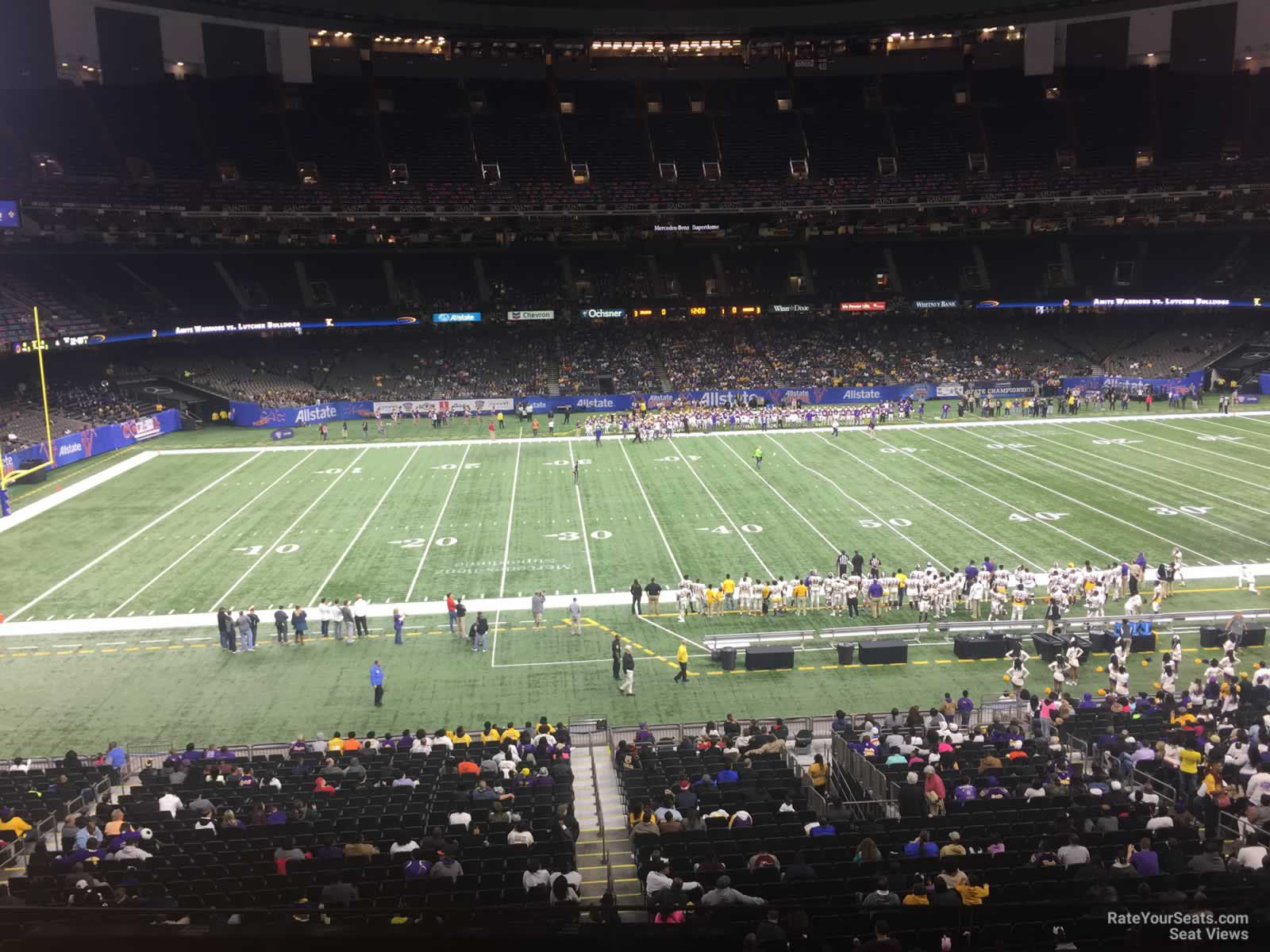 section 314, row 11 seat view  for football - caesars superdome
