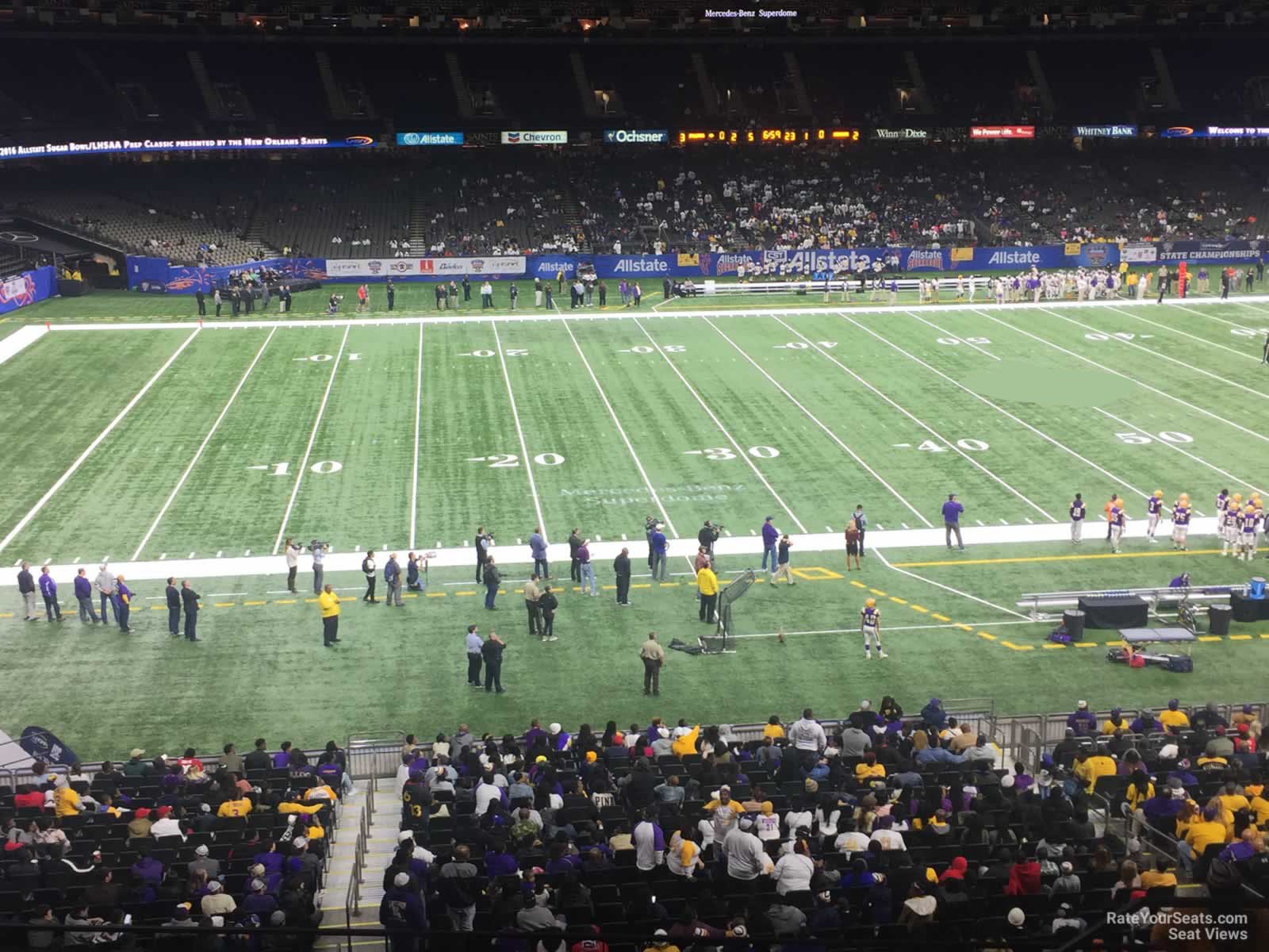 section 339, row 11 seat view  for football - caesars superdome