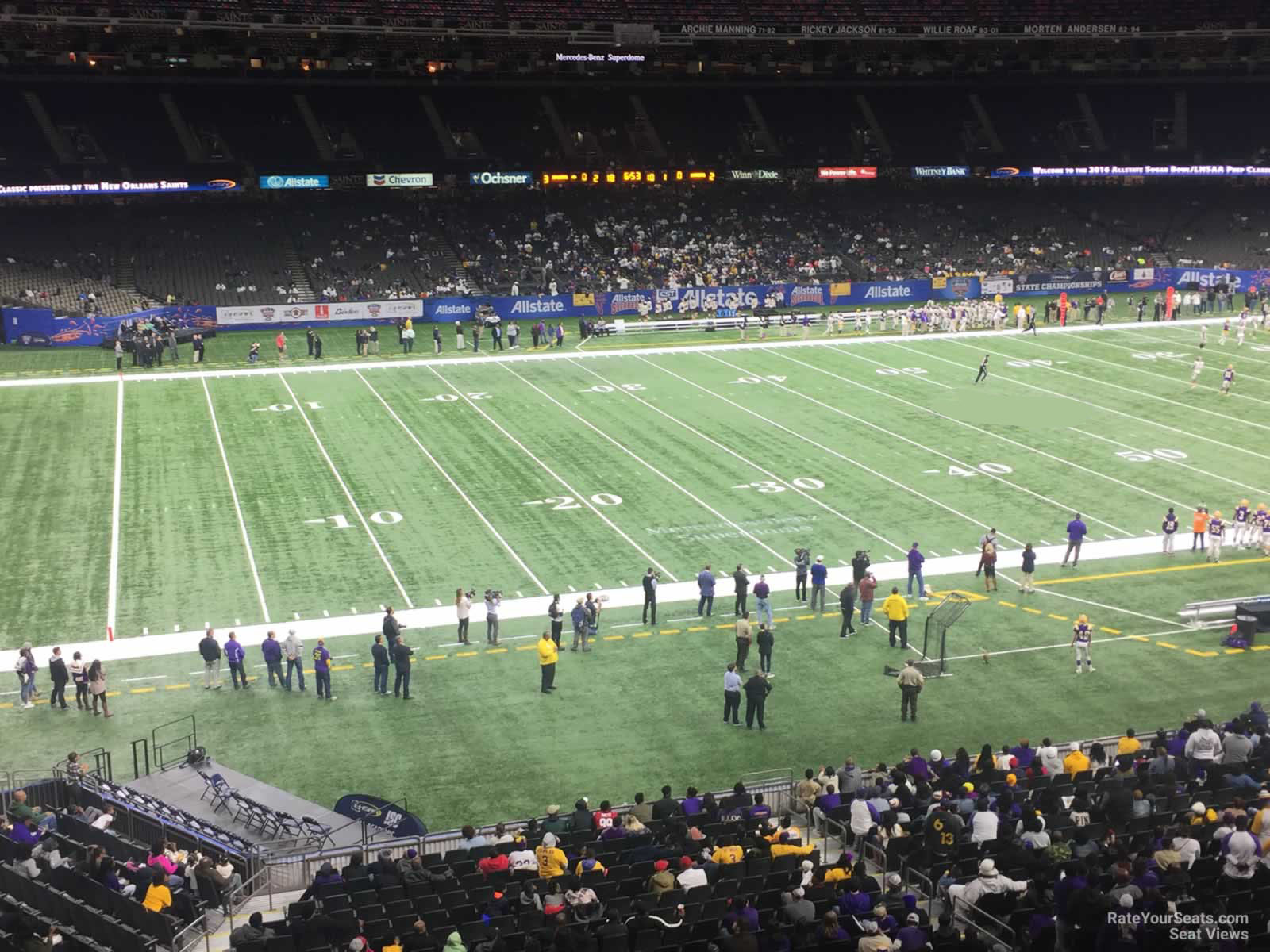 section 340, row 11 seat view  for football - caesars superdome