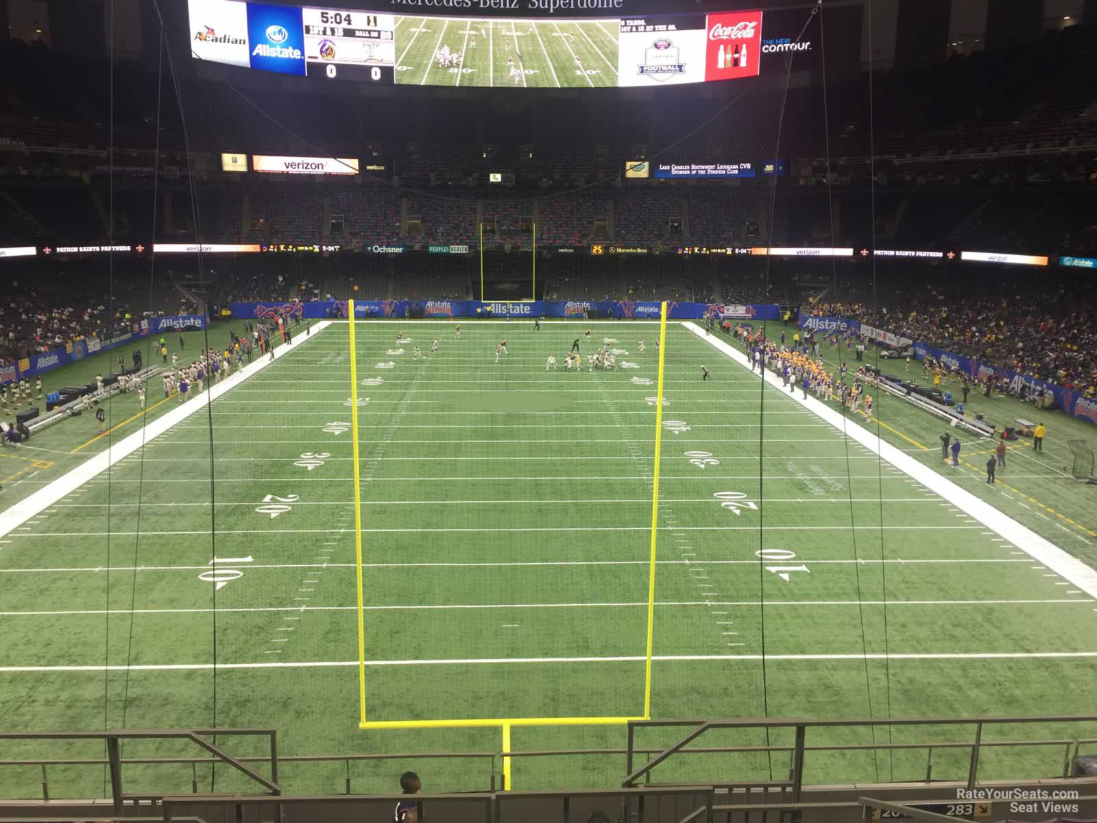 section 347, row 11 seat view  for football - caesars superdome