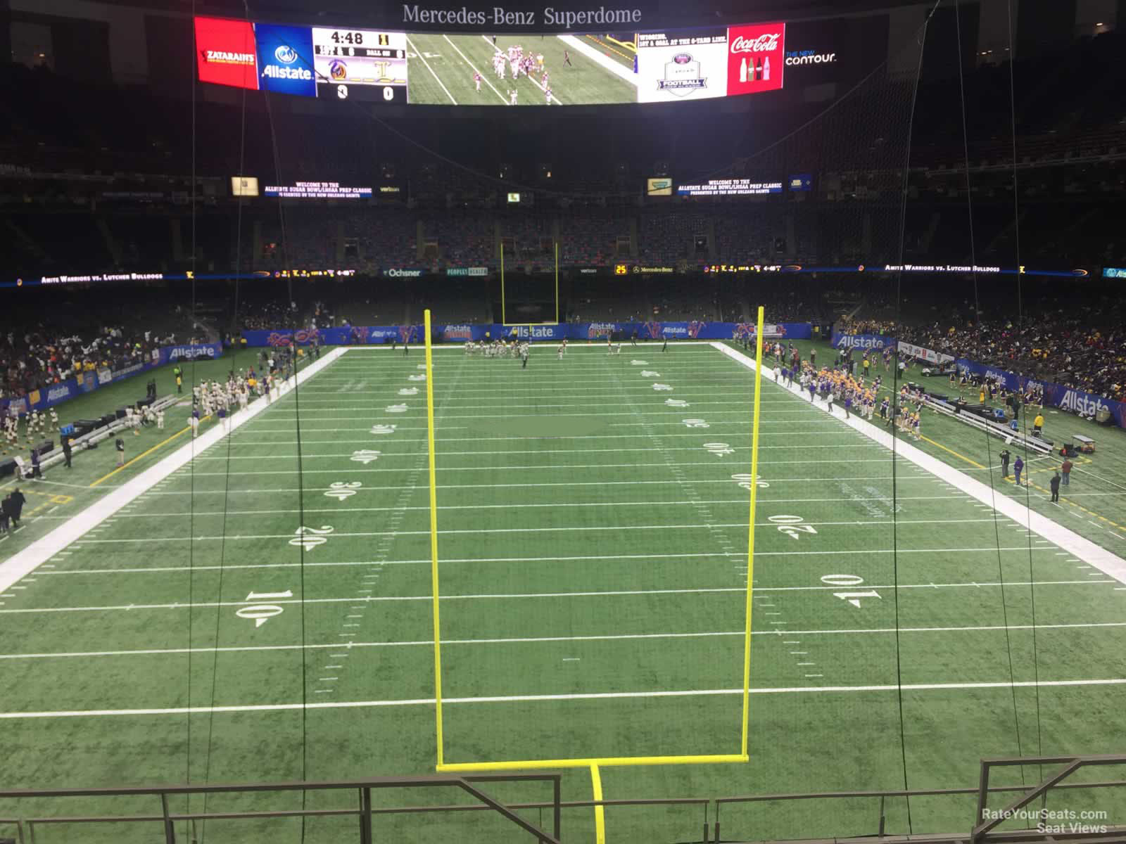 section 348, row 11 seat view  for football - caesars superdome
