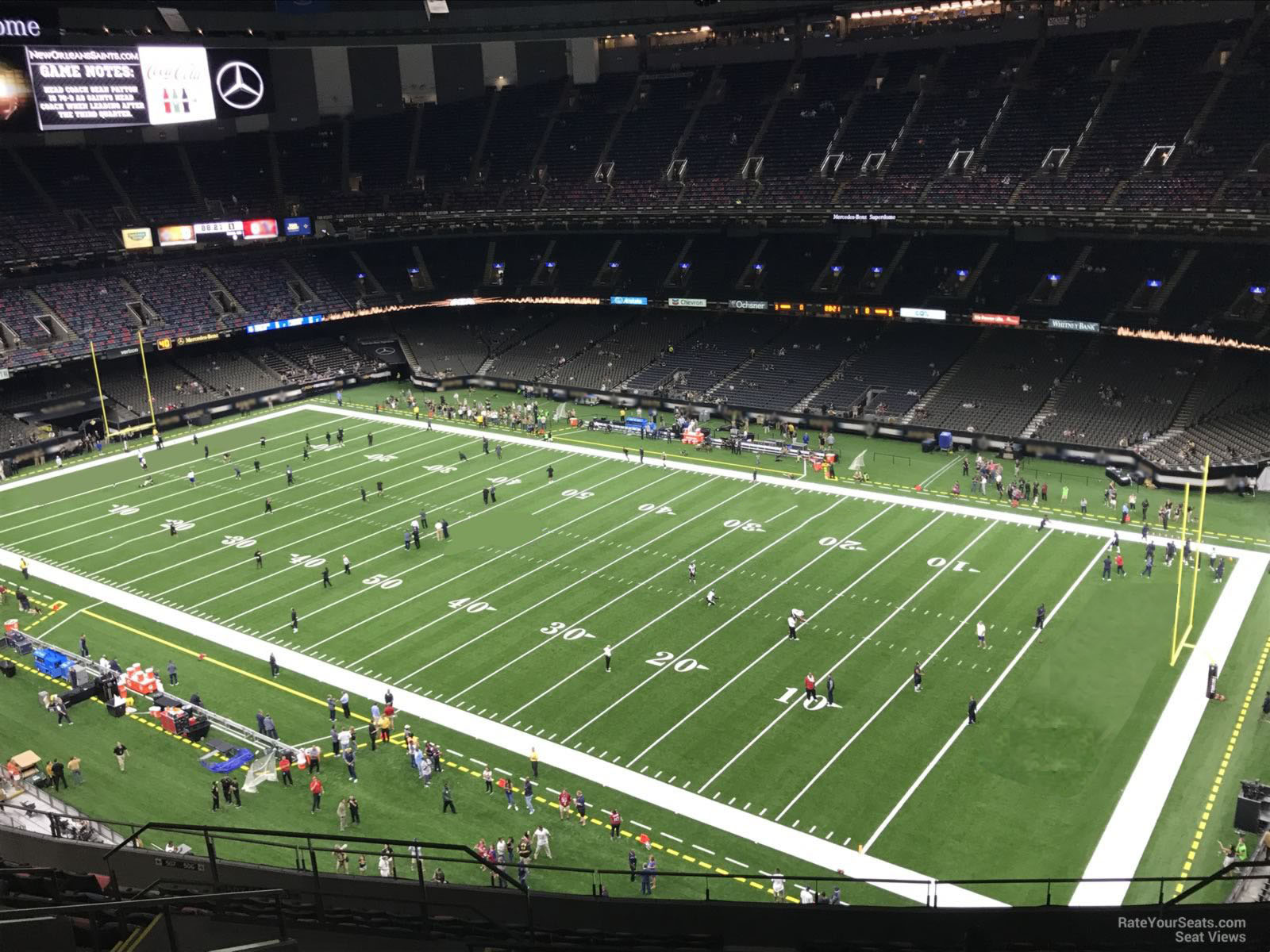 section 608, row 17 seat view  for football - caesars superdome