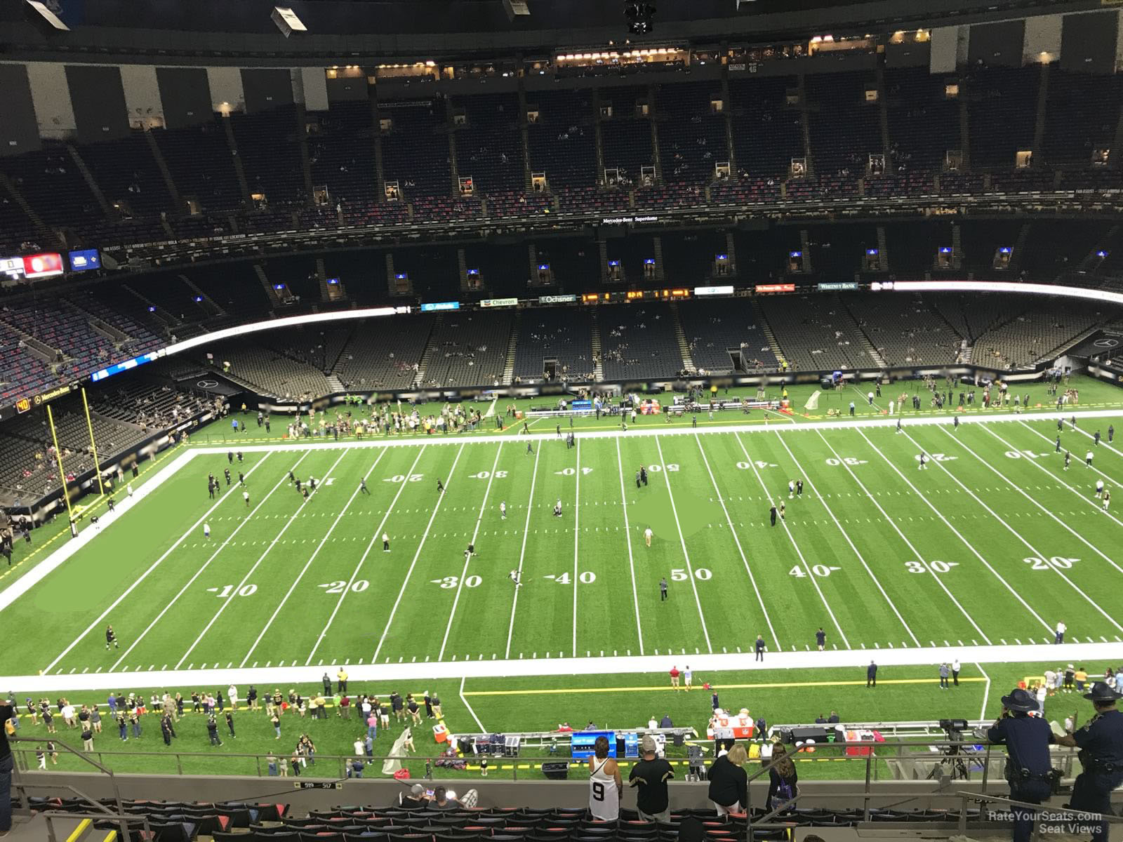 section 615, row 17 seat view  for football - caesars superdome