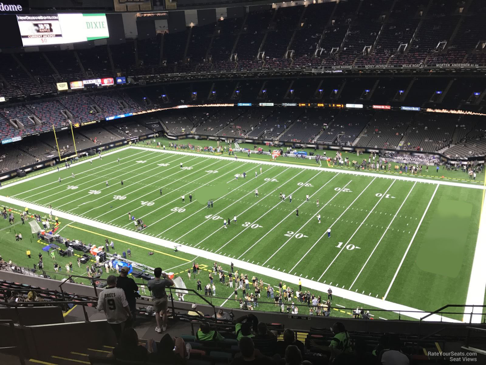section 635, row 17 seat view  for football - caesars superdome